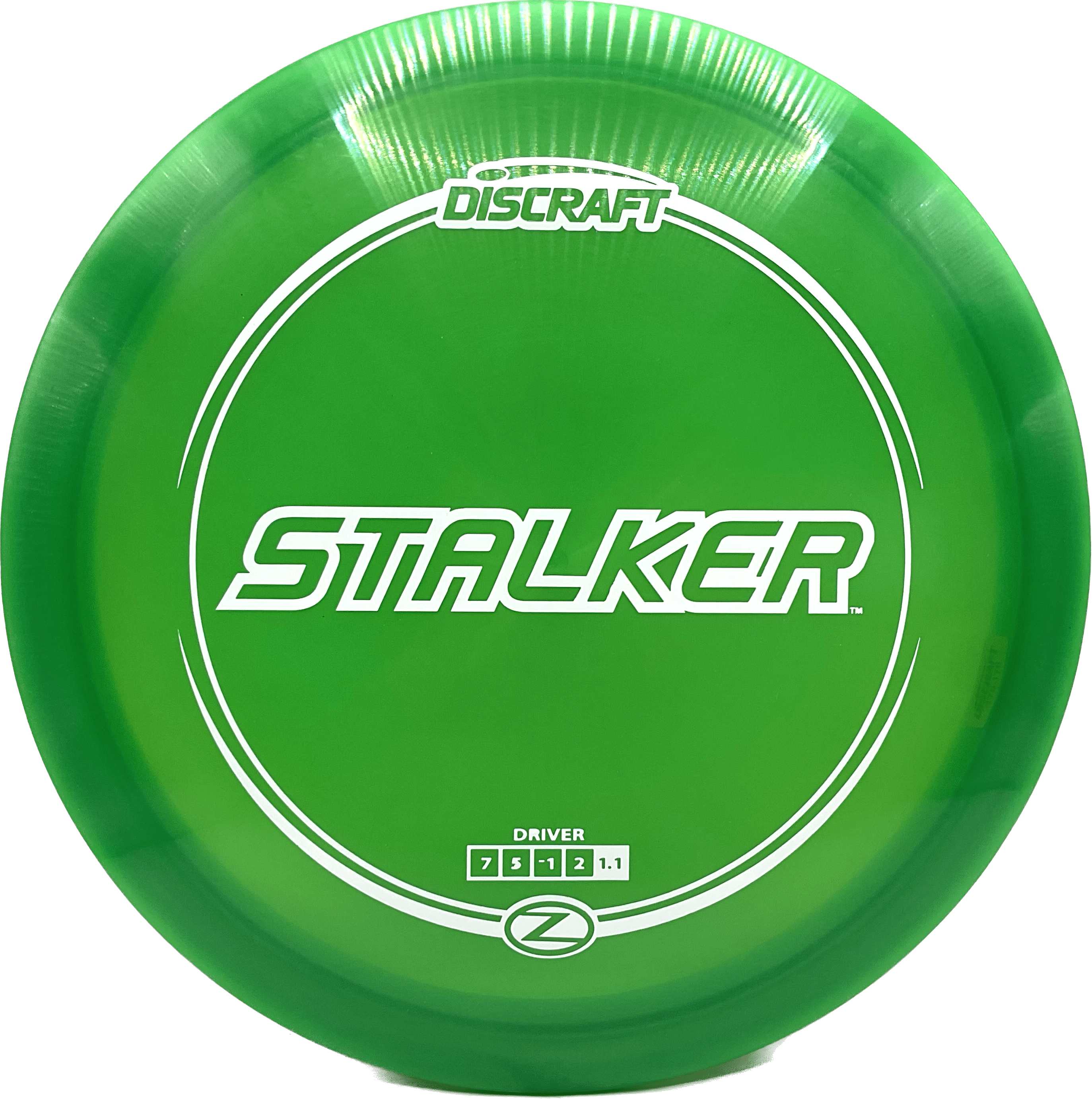 Overthrow Disc Golf Disc Discraft Stalker, Z, 175-176, Dark Green, White Matte