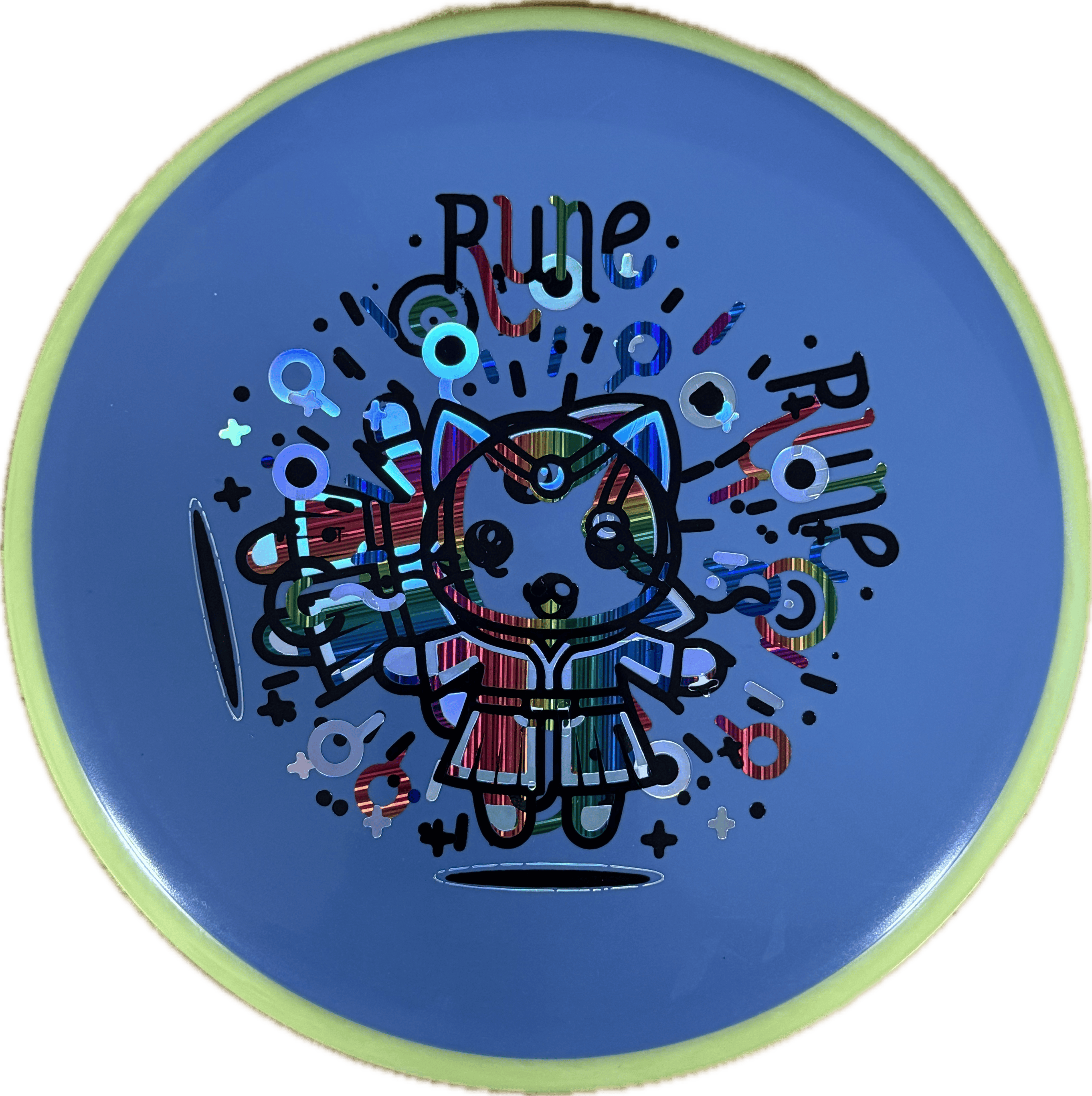 Overthrow Disc Golf Disc Double Stamped Custom OT Axiom Neutron Hex "Rune" Stamp