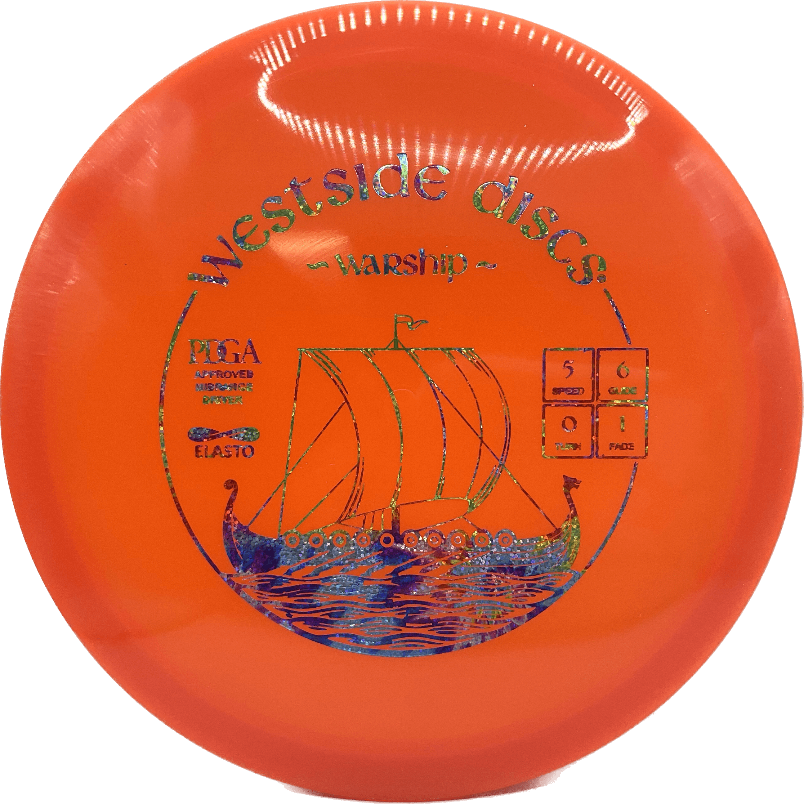 Overthrow Disc Golf Disc Elasto - 170-175 - Orange - Party Time