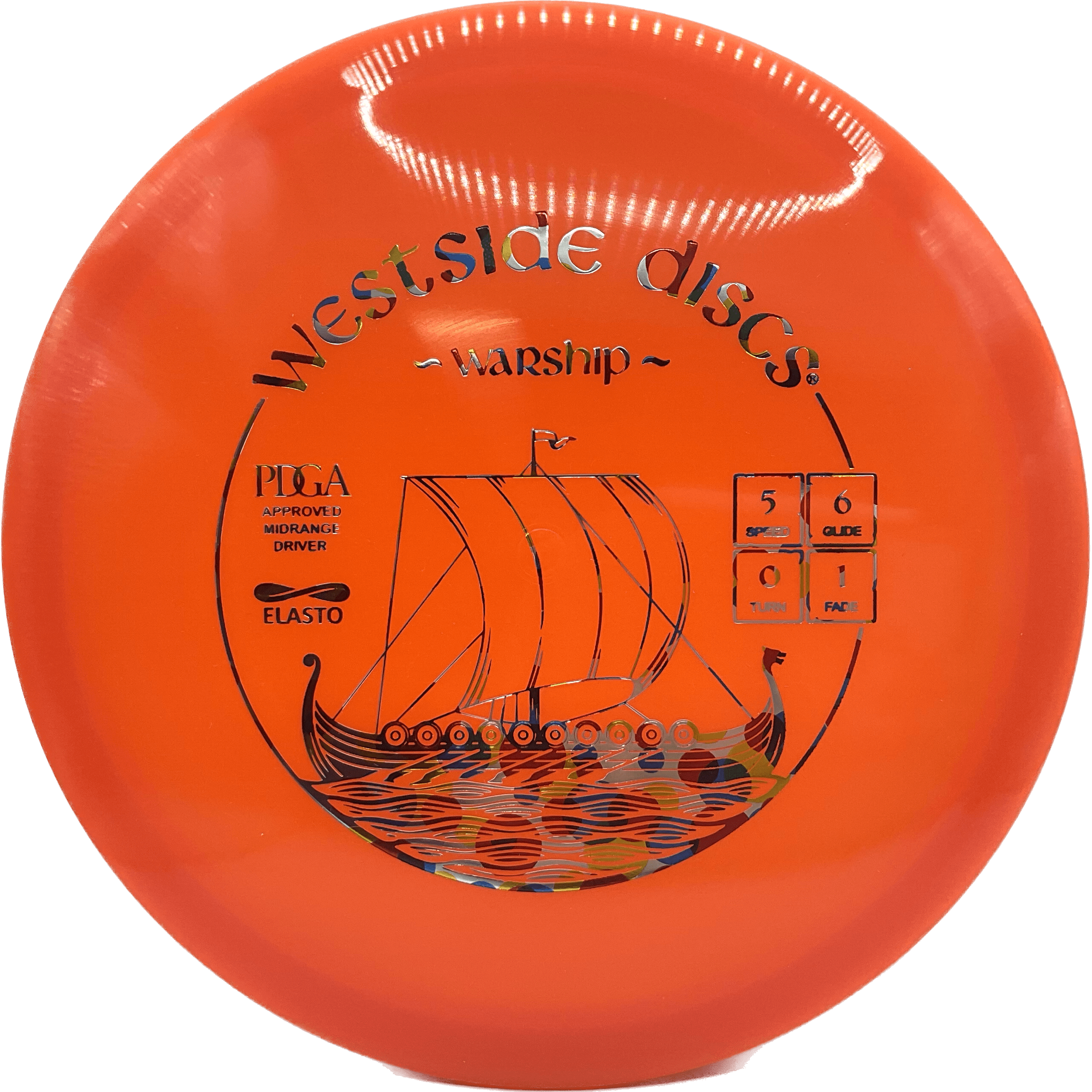 Overthrow Disc Golf Disc Elasto - 170-175 - Orange - Wonderbread