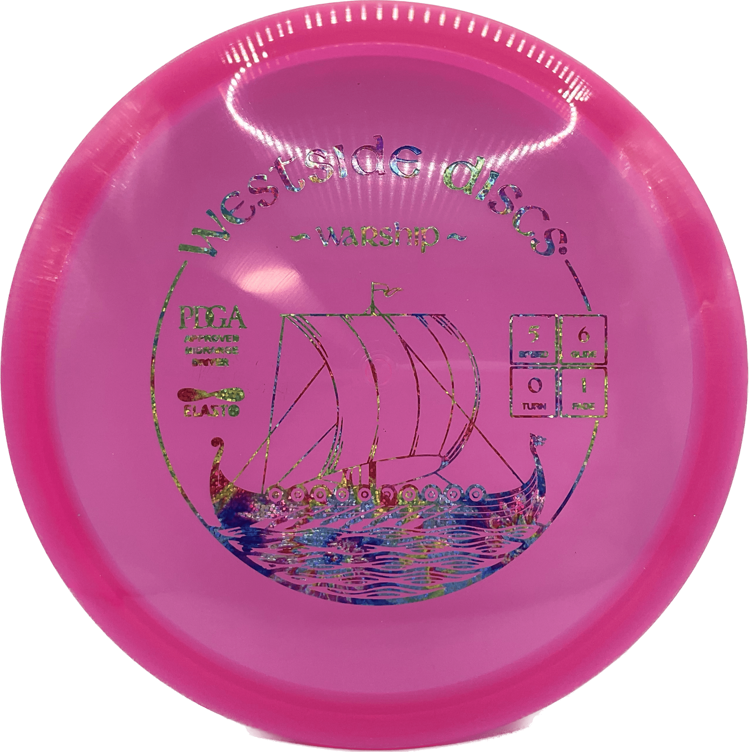 Overthrow Disc Golf Disc Elasto - 170-175 - Pink - Party Time