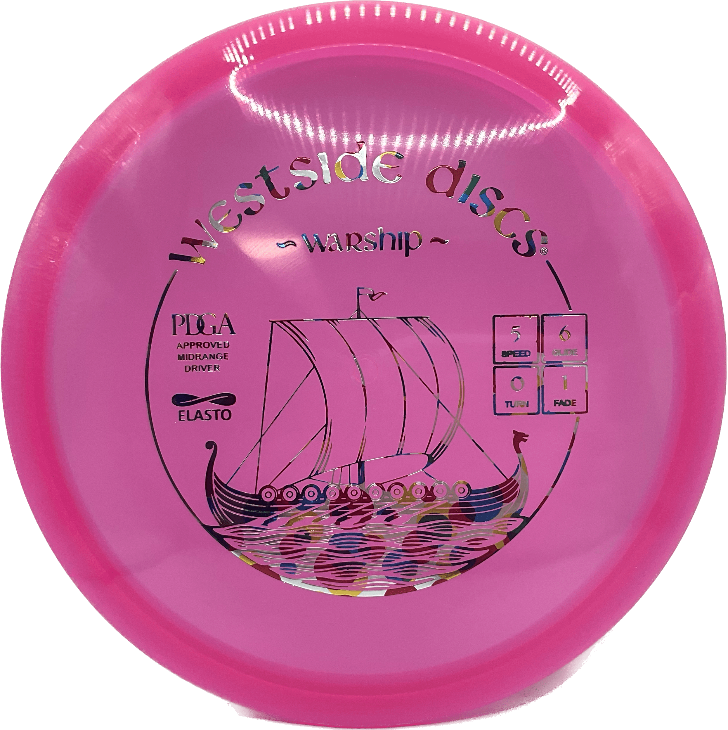 Overthrow Disc Golf Disc Elasto - 170-175 - Pink - Wonderbread