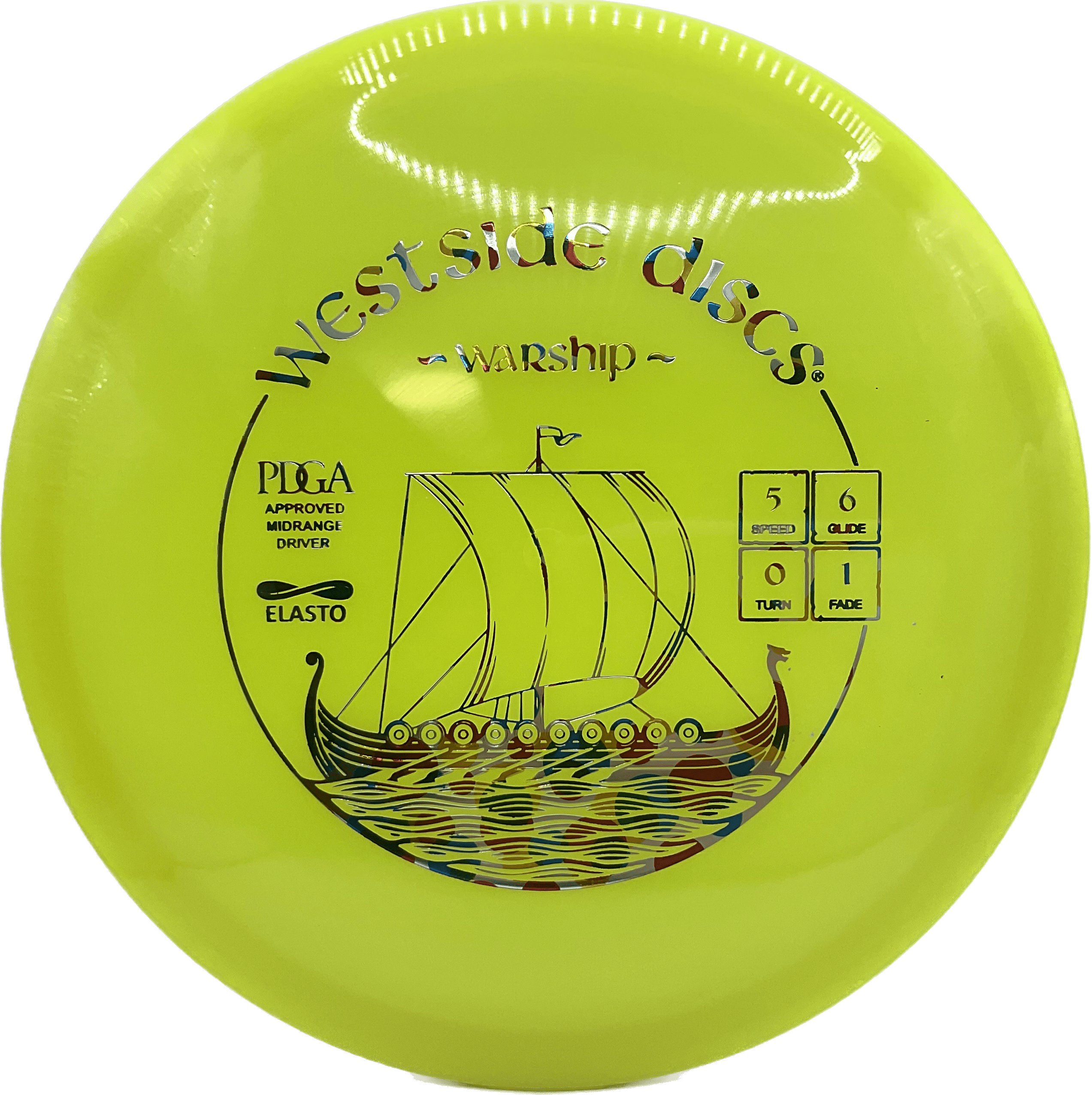 Overthrow Disc Golf Disc Elasto - 170-175 - Dayglow - Wonderbread