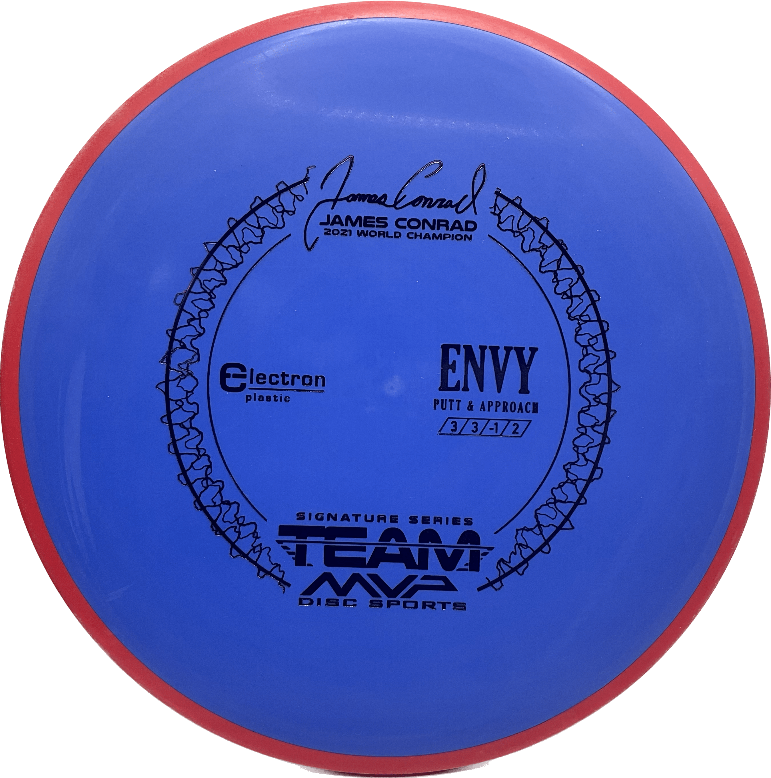 Overthrow Disc Golf Disc Electron - 170-175 - Blue - Red
