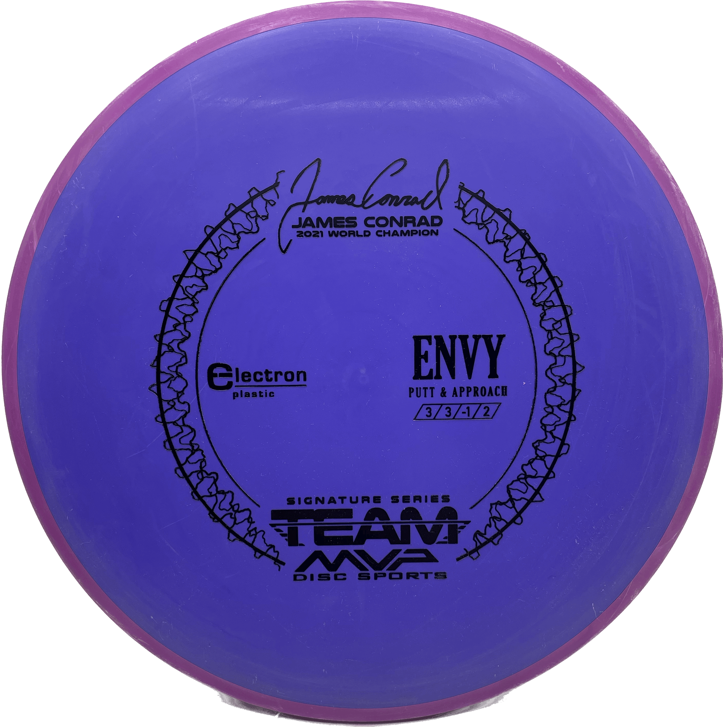Overthrow Disc Golf Disc Electron - 173 - Dark Blue - Purple