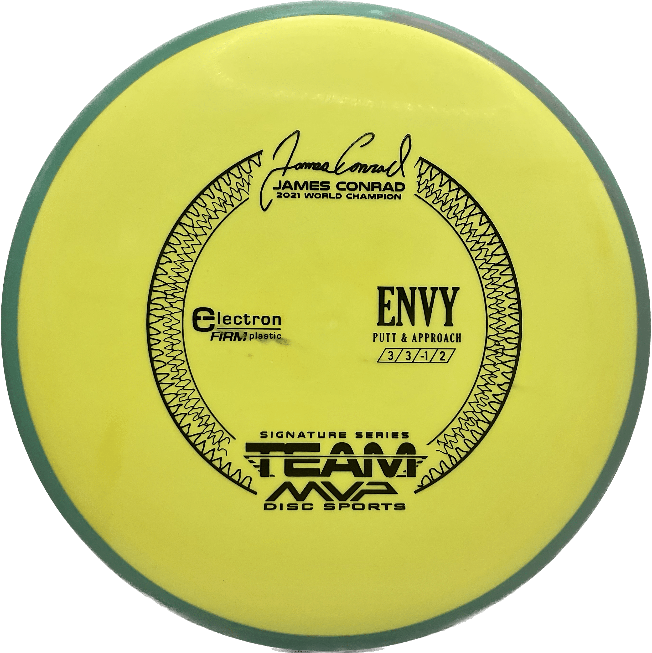 Overthrow Disc Golf Disc Electron Firm - 170-175 - Yellow - Teal