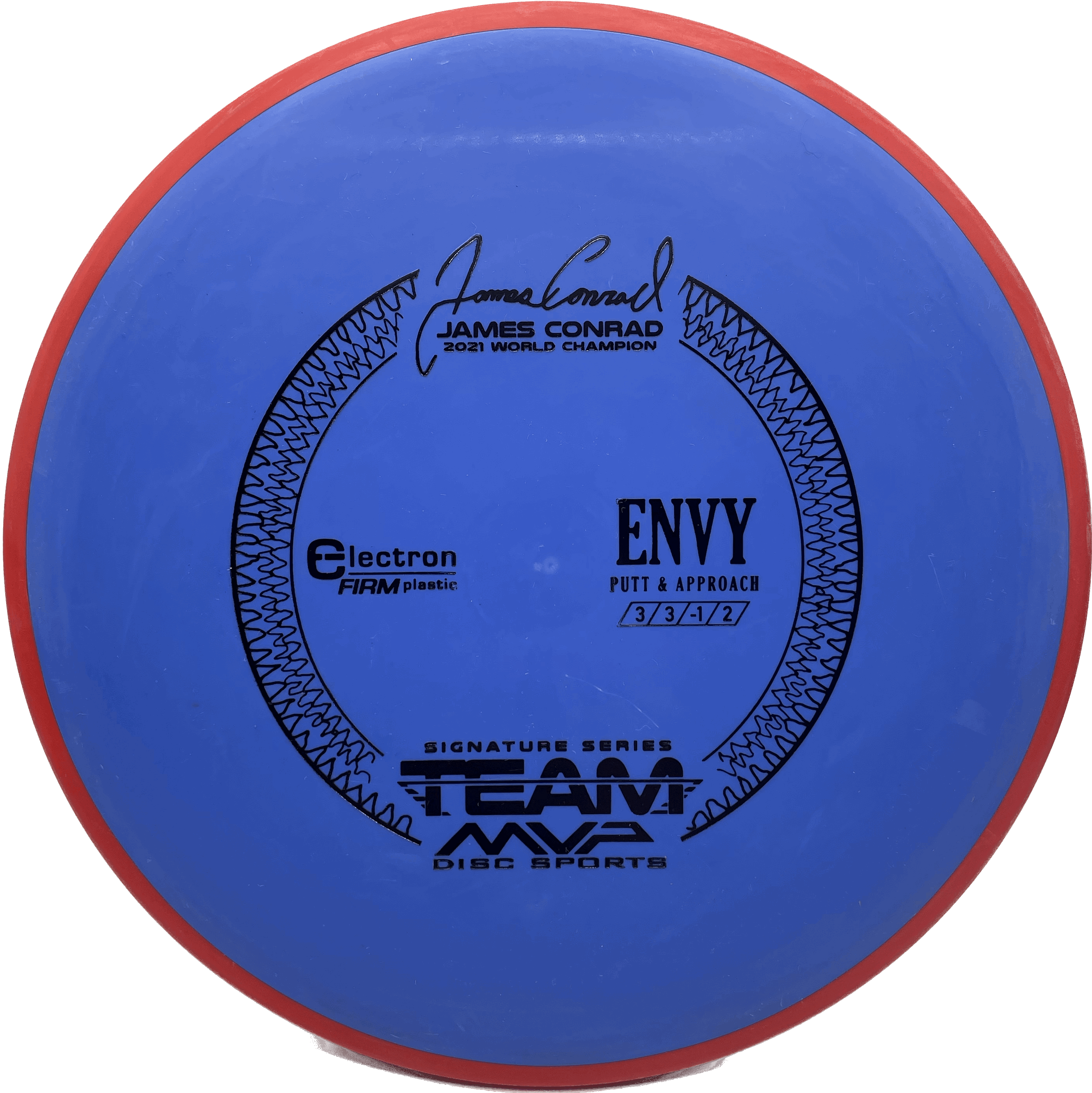 Overthrow Disc Golf Disc Electron Firm - 174 - Blue - Red