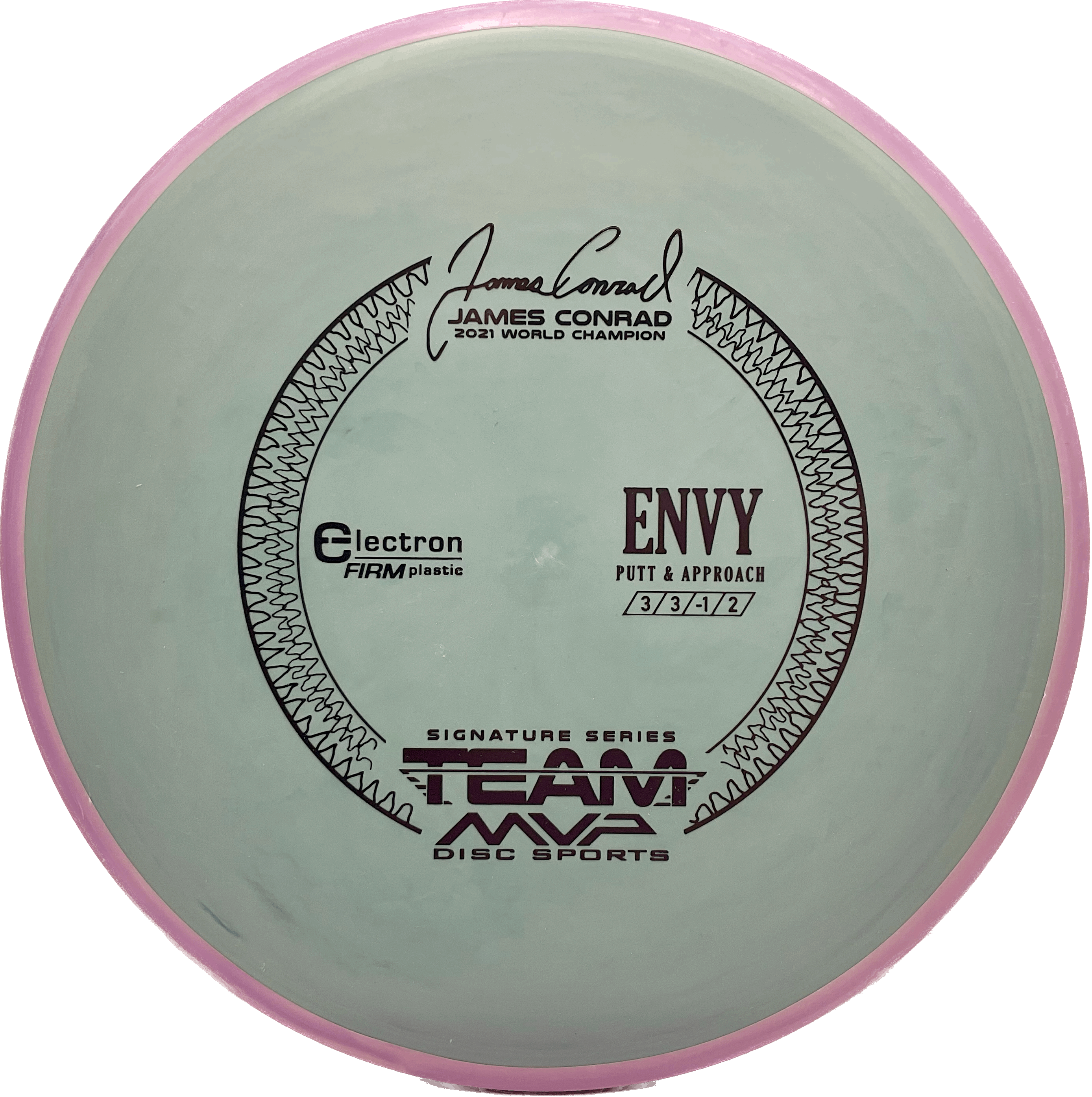 Overthrow Disc Golf Disc Electron Firm - 174 - -Steely Green - Lavender