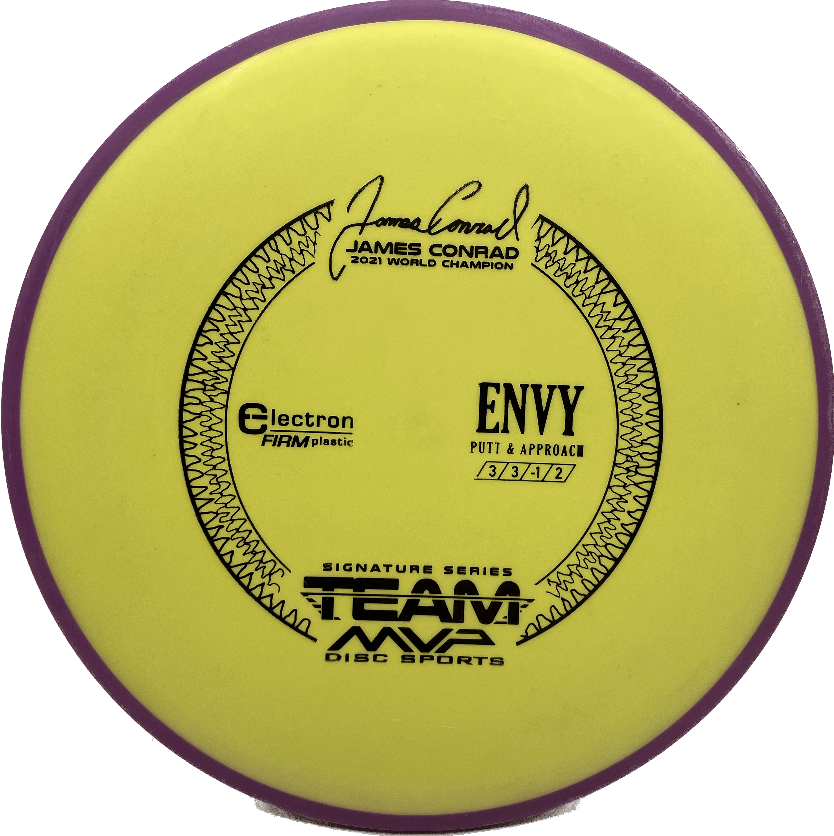 Overthrow Disc Golf Disc Electron Firm - 175 - Yellow - Purple