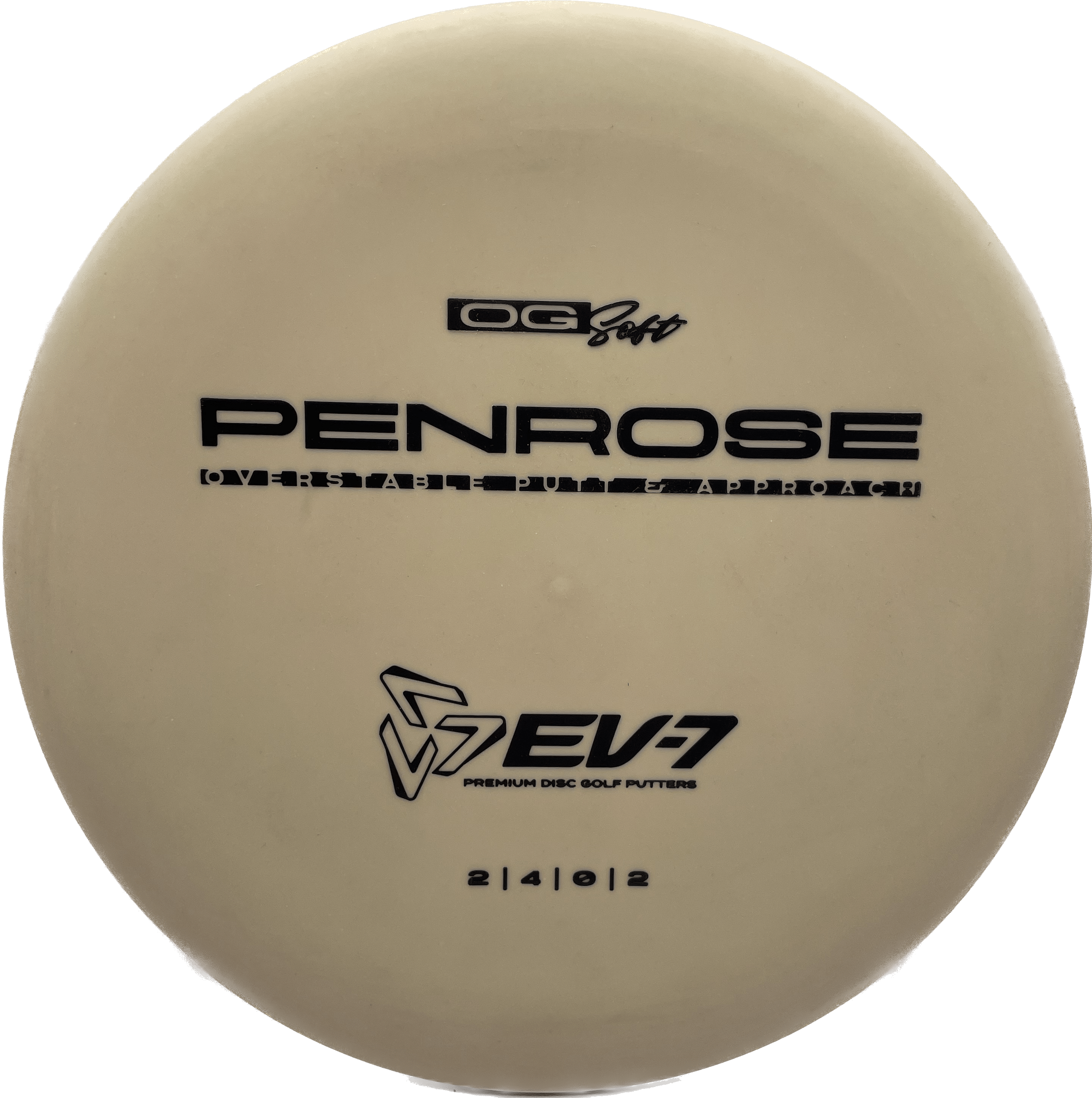 Overthrow Disc Golf Disc OG Soft - 174-175 - Yellow - Black Matte EV-7 Penrose