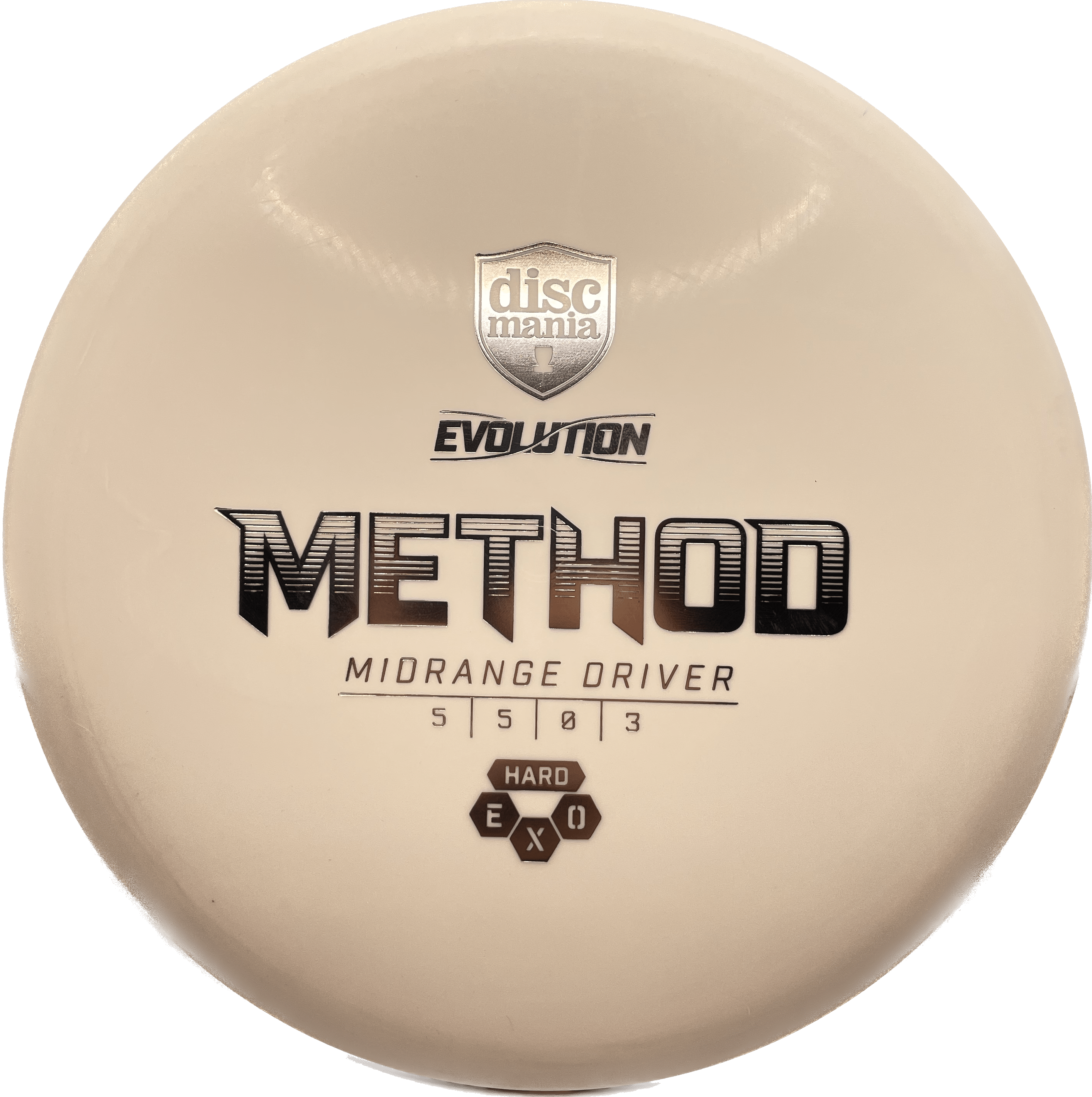 Overthrow Disc Golf Disc Hard Exo - 177 - White - Black Matte