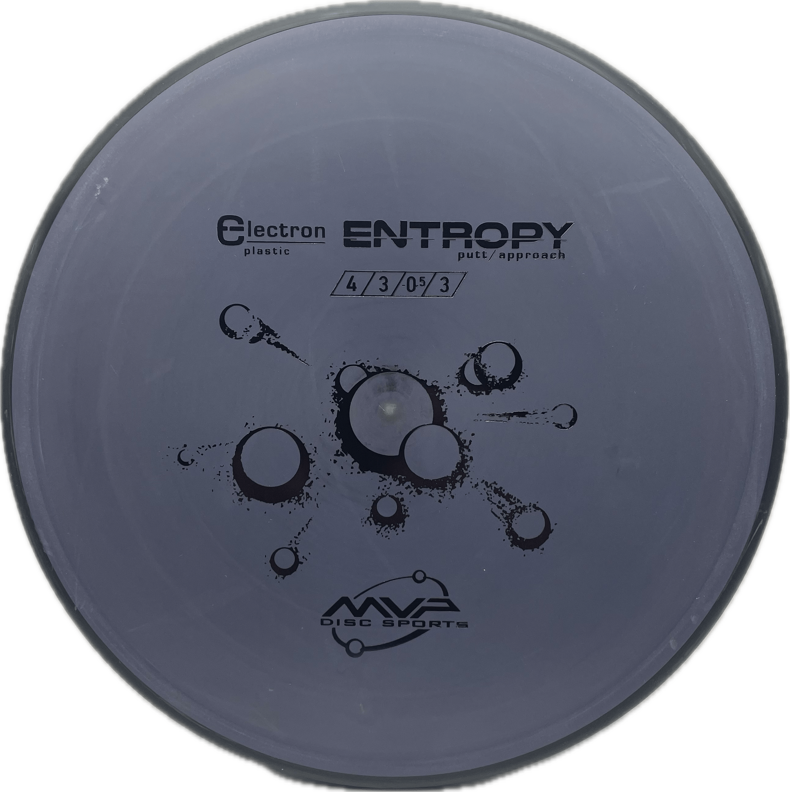 Overthrow Disc Golf Disc MVP Entropy, Electron, 170, Slate Grey, Stock