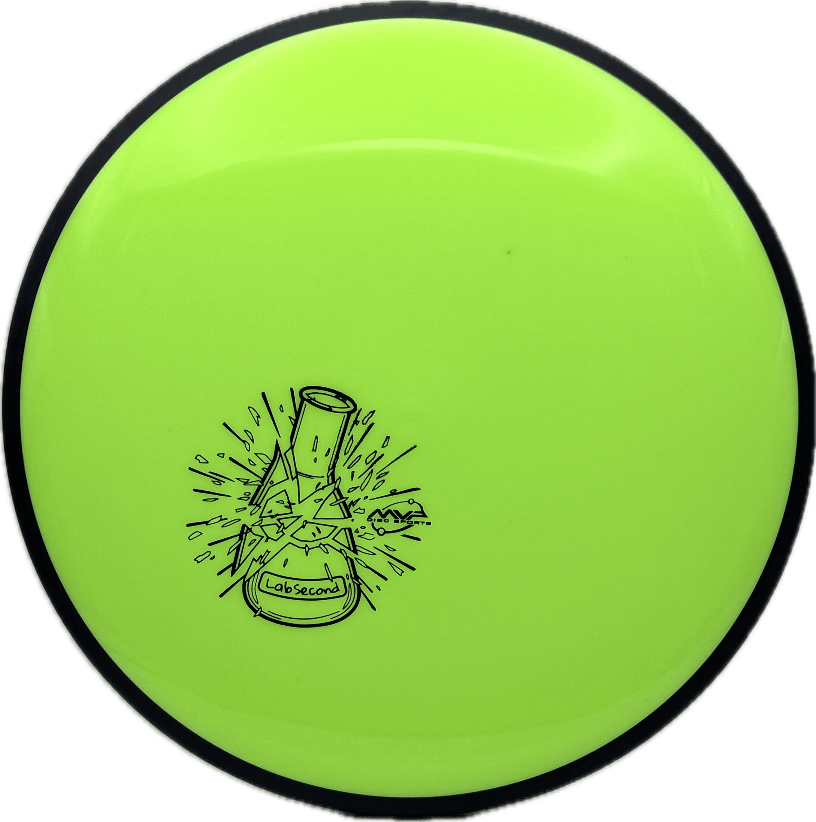 Overthrow Disc Golf Disc MVP Uplink, Neutron Soft, 172, Dayglow Green, Lab Second