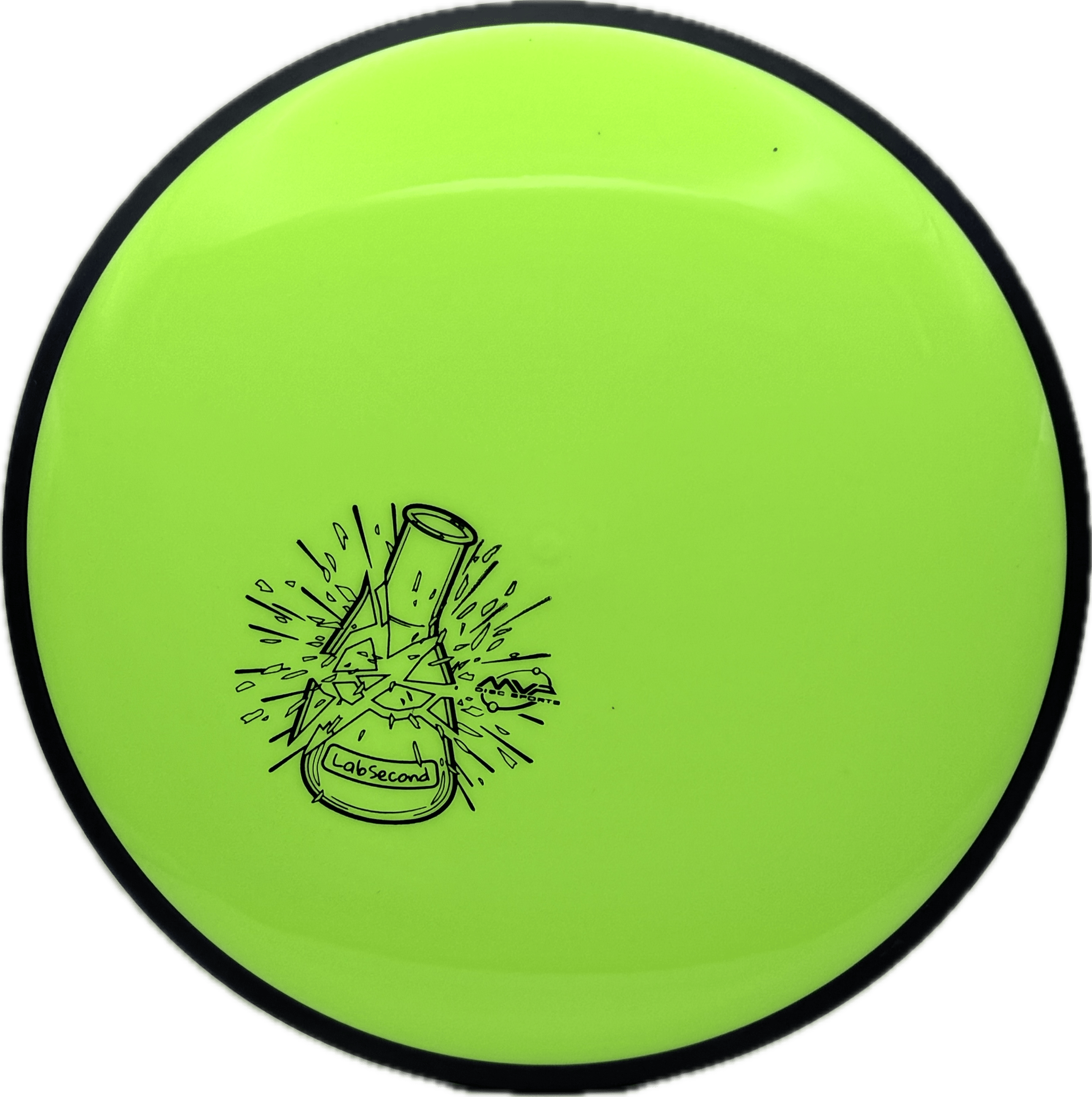 Overthrow Disc Golf Disc MVP Uplink, Neutron Soft, 172, Dayglow, Lab Second