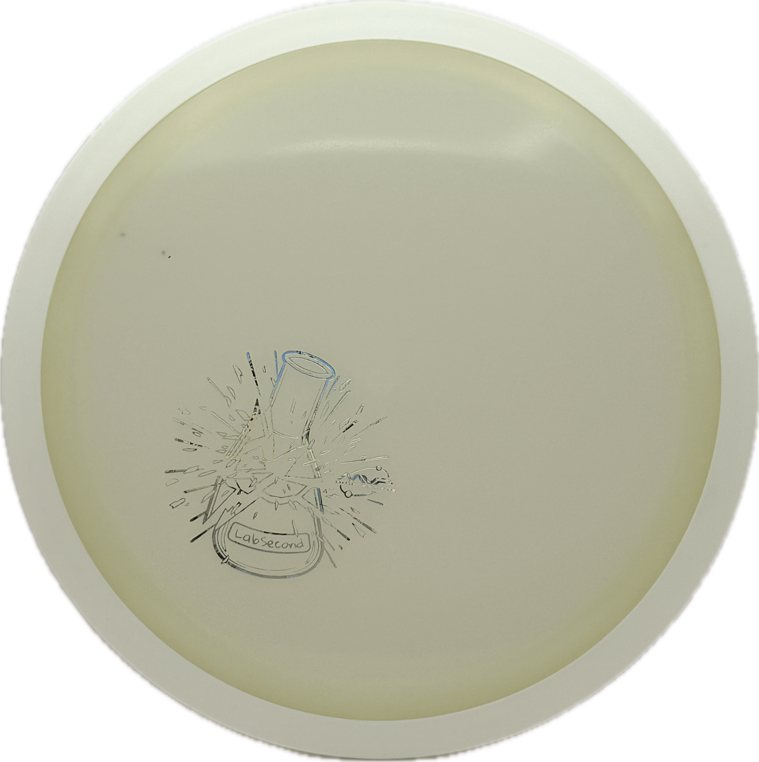 Overthrow Disc Golf Disc MVP Wave, Eclipse, 170, Clear, White Rim, Lab Second