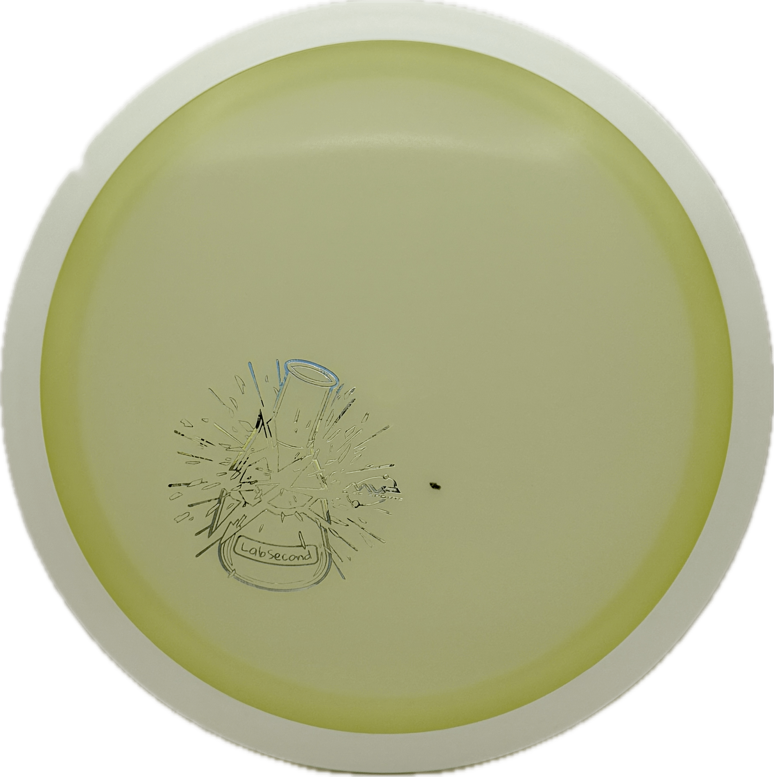 Overthrow Disc Golf Disc MVP Wave, Eclipse, 170, Clear, White Rim, Lab Second