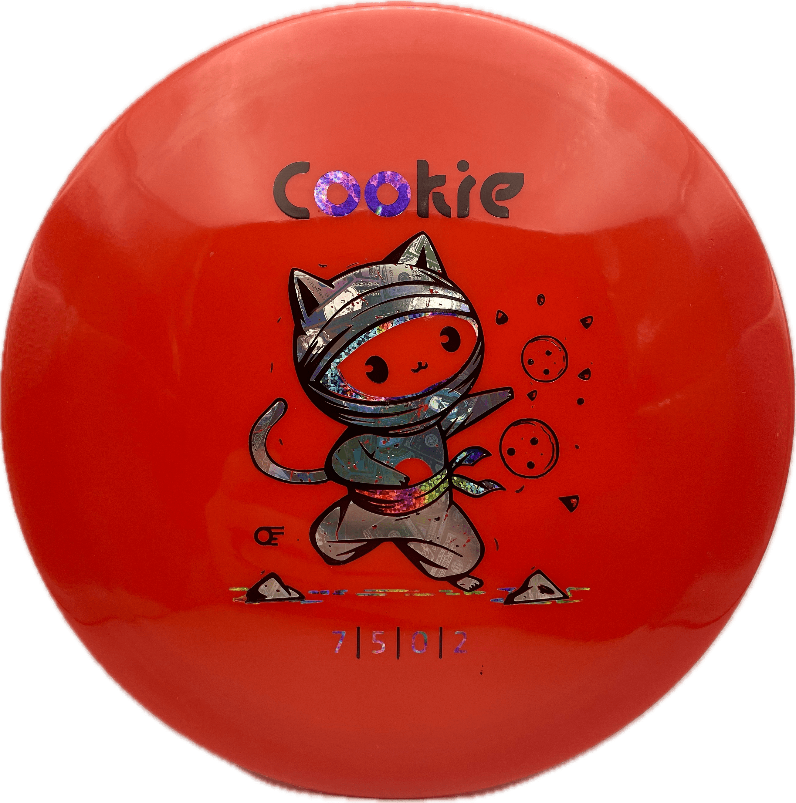 Overthrow Disc Golf Disc Red OT Custom Clash Steady Cookie