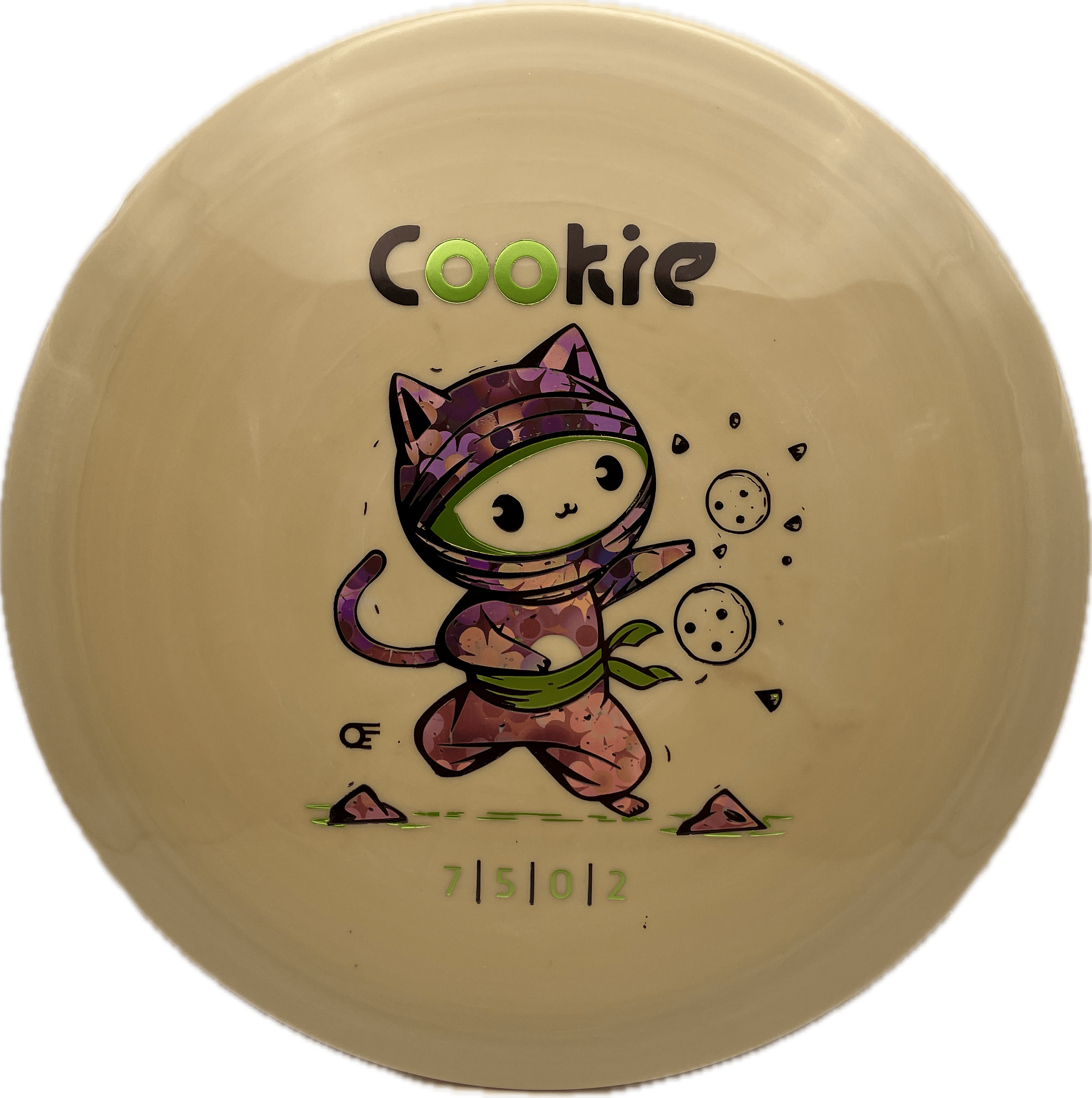 Overthrow Disc Golf Disc Tan OT Custom Clash Steady Cookie