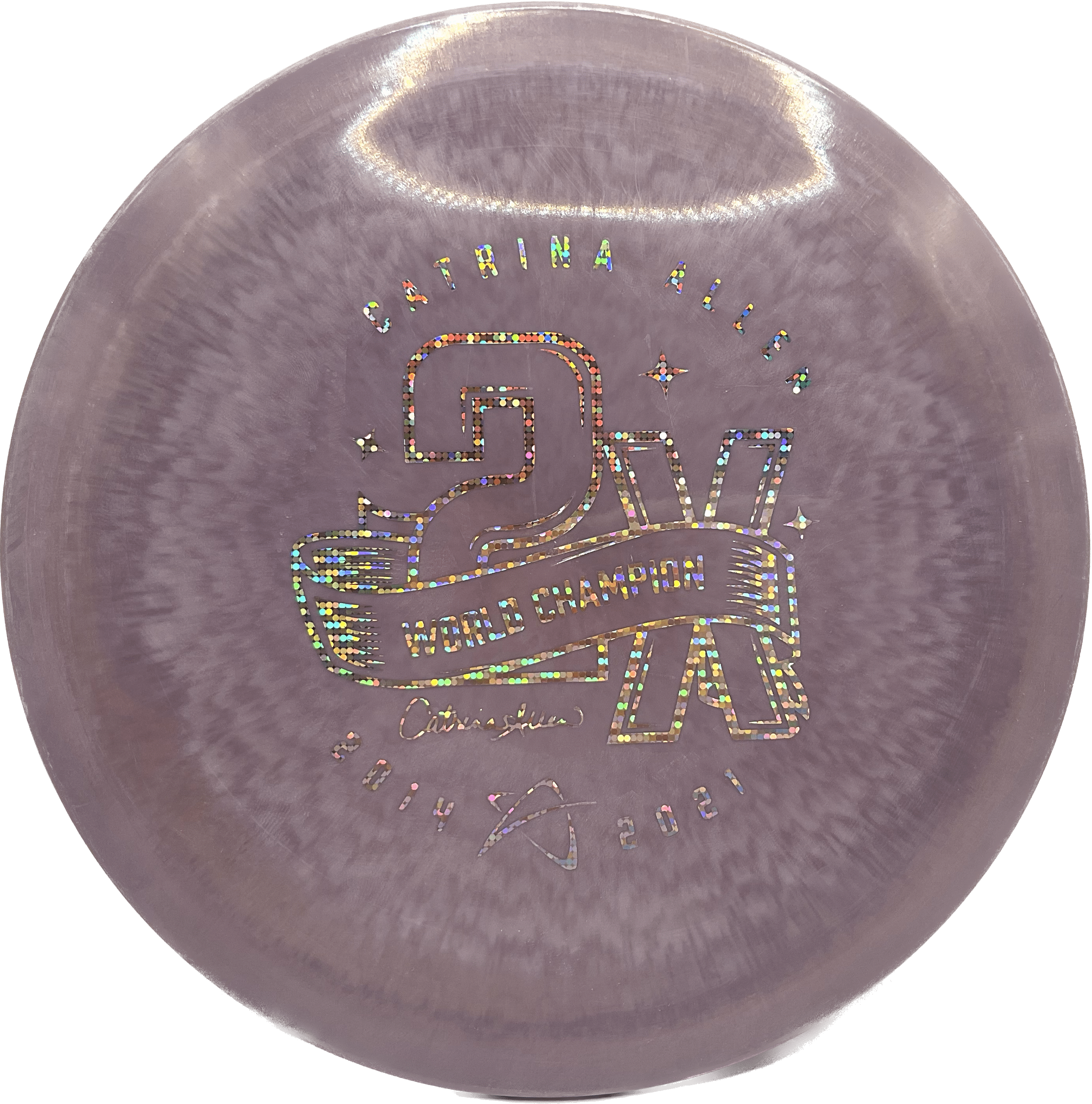 Overthrow Disc Golf Disc Prodigy F7, 400G, 170-175, Dark Lavender, Silver Bubbles