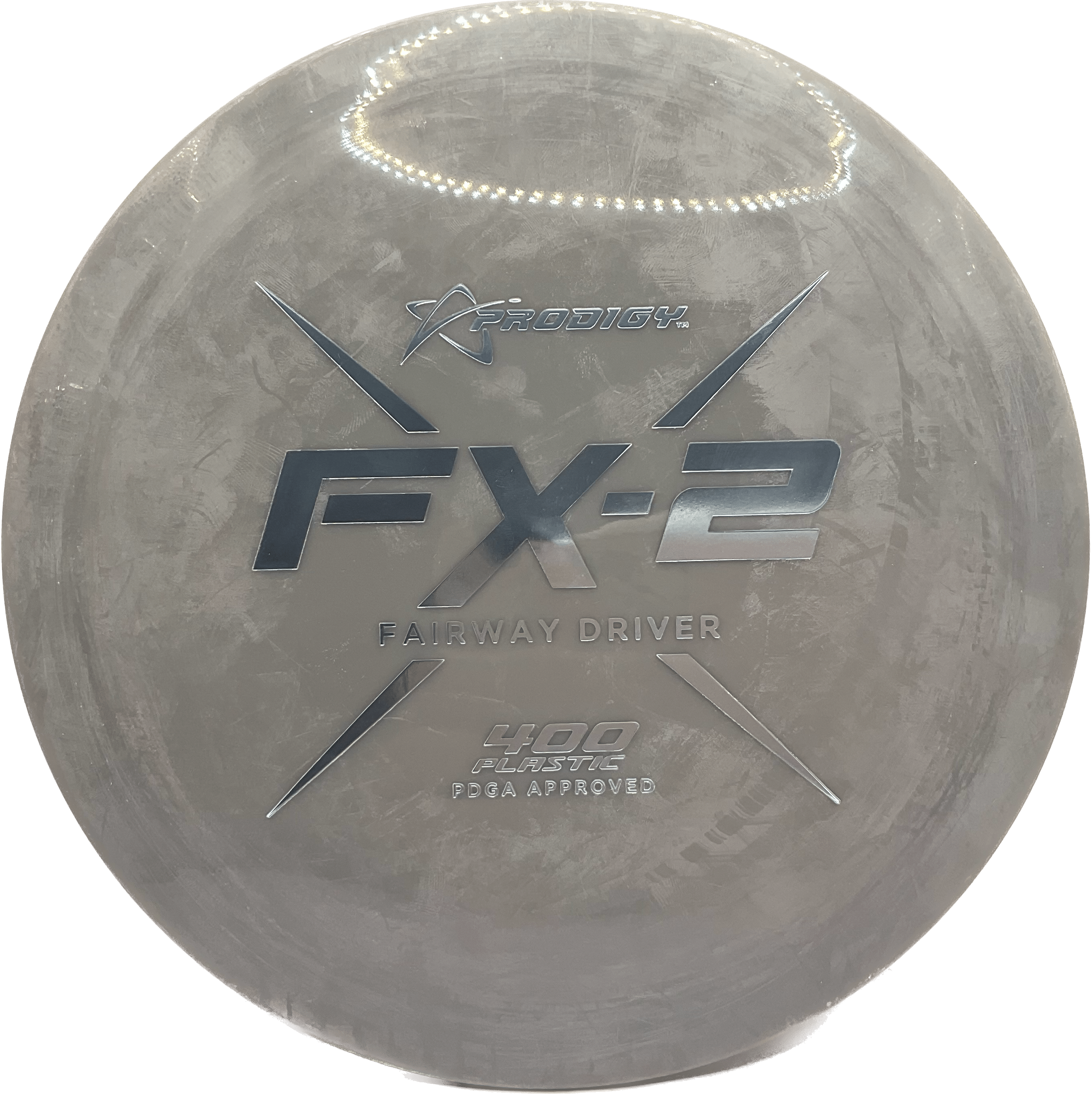 Overthrow Disc Golf Disc Prodigy FX-2, 400, 170-175, Grey, Silver Metallic