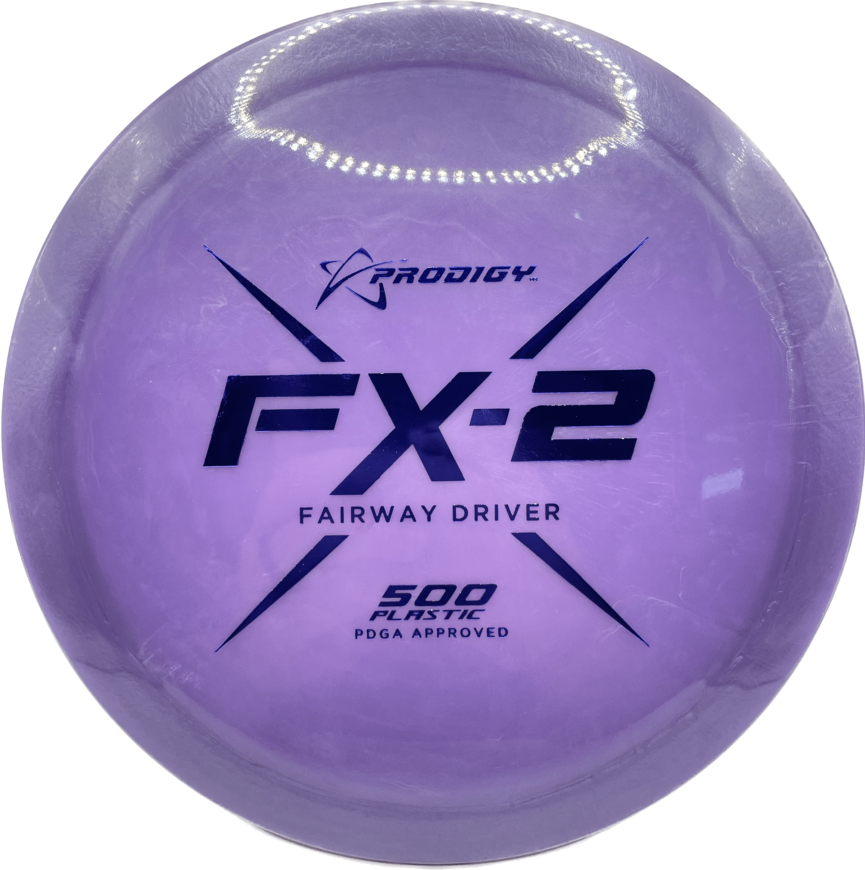 Overthrow Disc Golf Disc Prodigy FX-2, 500, 170-175, Purple, Blue Metallic
