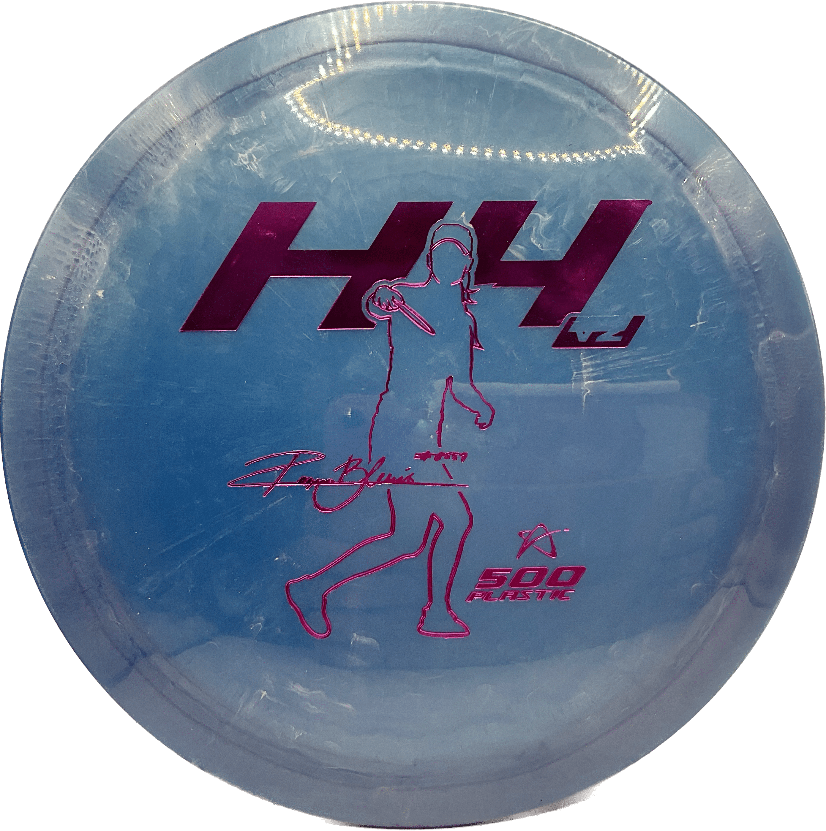 Overthrow Disc Golf Disc Prodigy H4V2, 500, 170-175, Blue, Purple Metallic