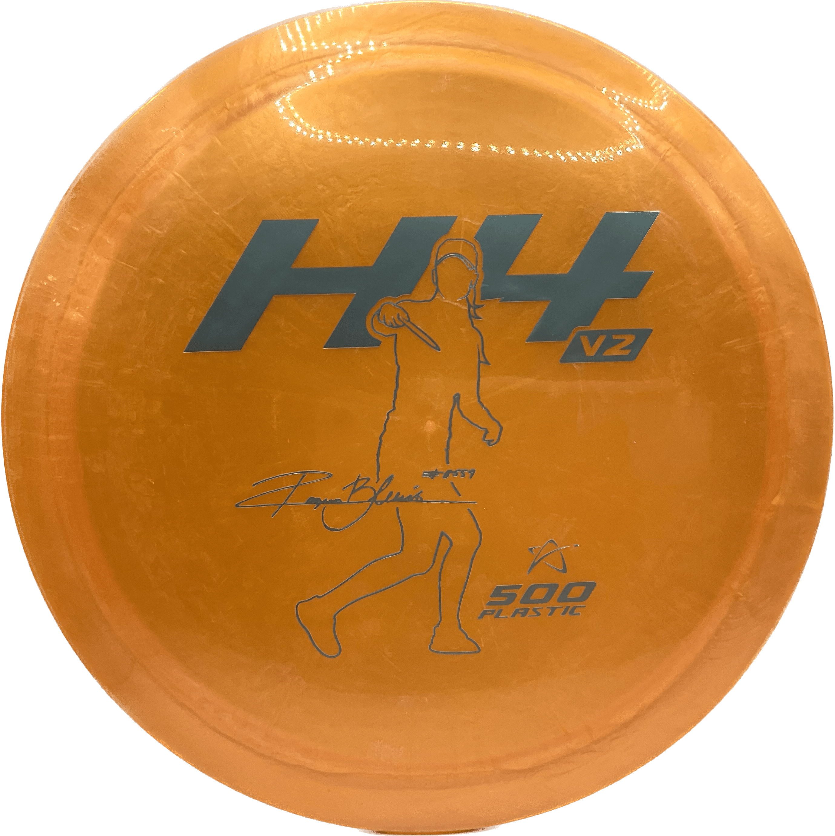 Overthrow Disc Golf Disc Prodigy H4V2, 500, 170-175, Orange, Grey Matte
