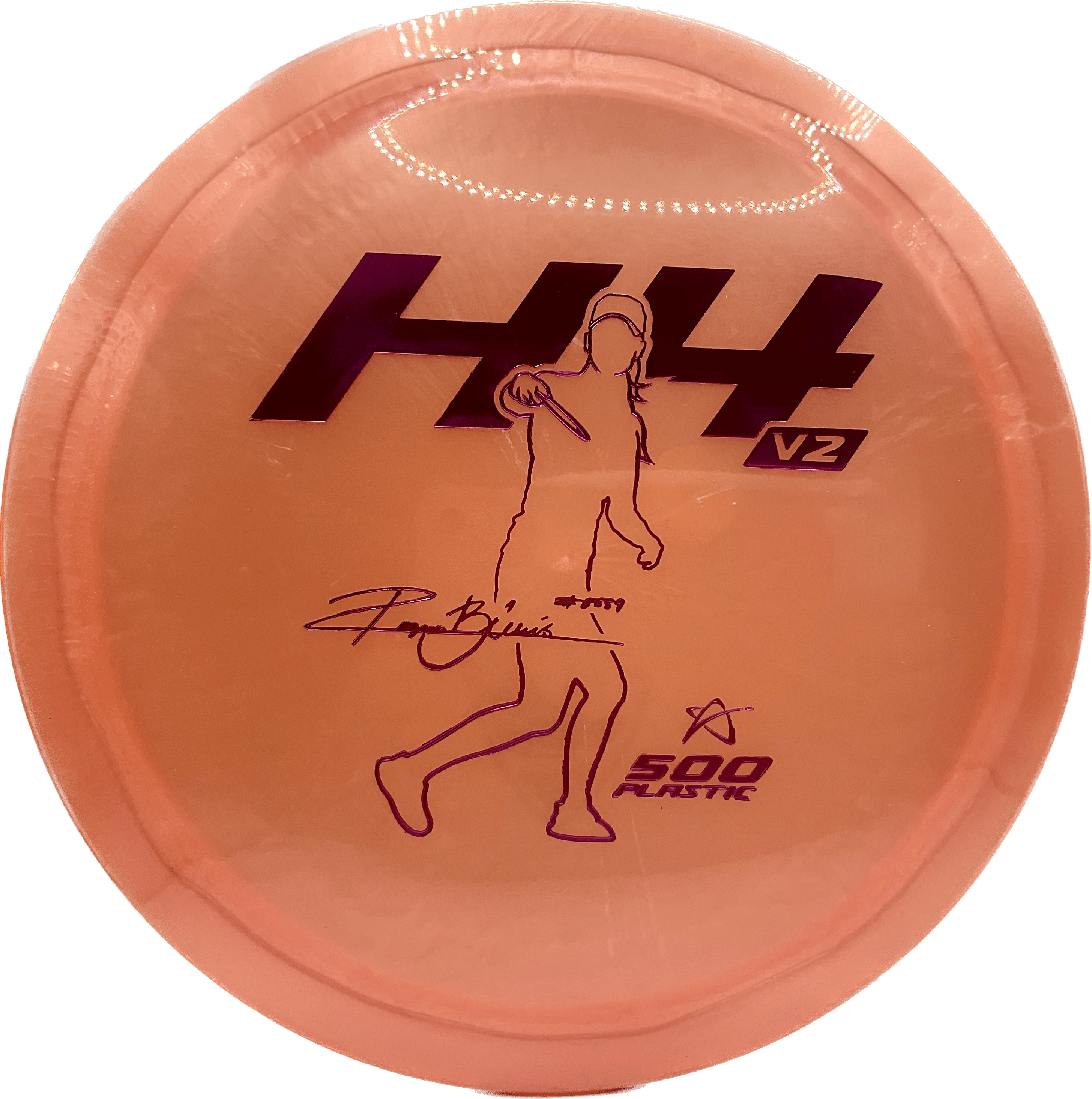 Overthrow Disc Golf Disc Prodigy H4V2, 500, 170-175, Pink, Purple Metallic