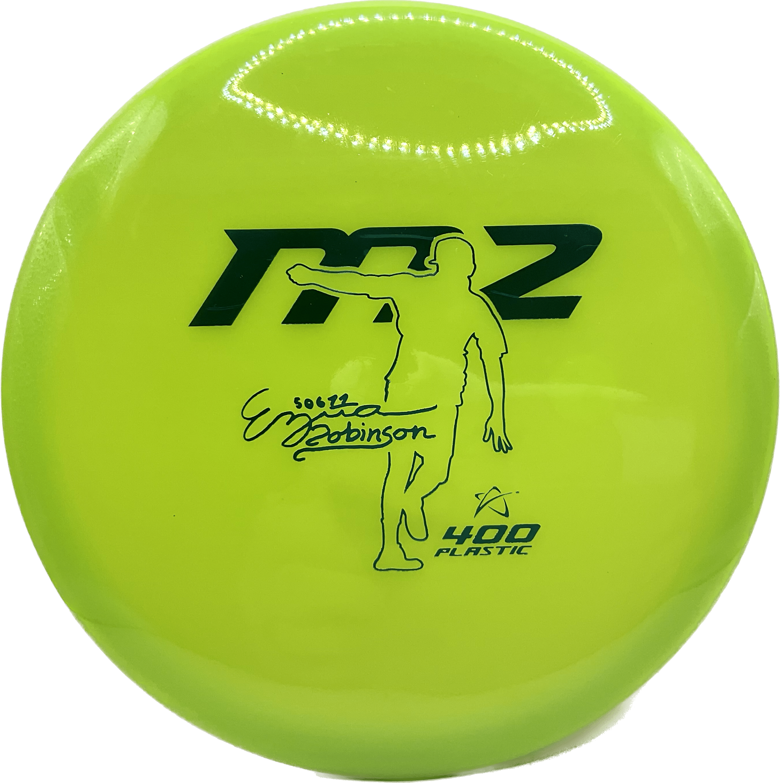 Overthrow Disc Golf Disc Prodigy M2, 400, 176-179, Lemon-Lime Green, Green Metallic