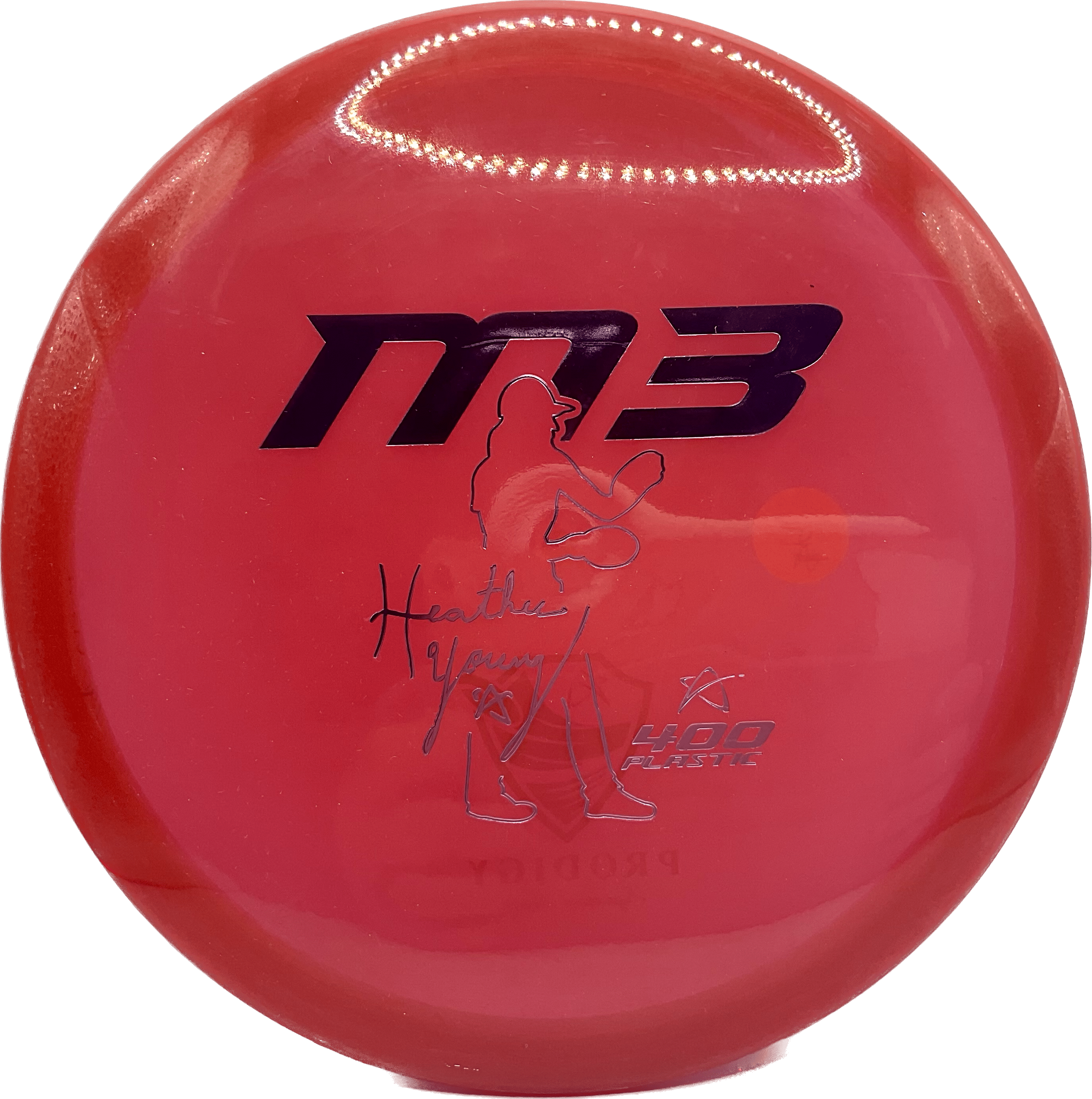 Overthrow Disc Golf Disc Prodigy M3, 400, 176-179, Cherry Red, Purple Metallic