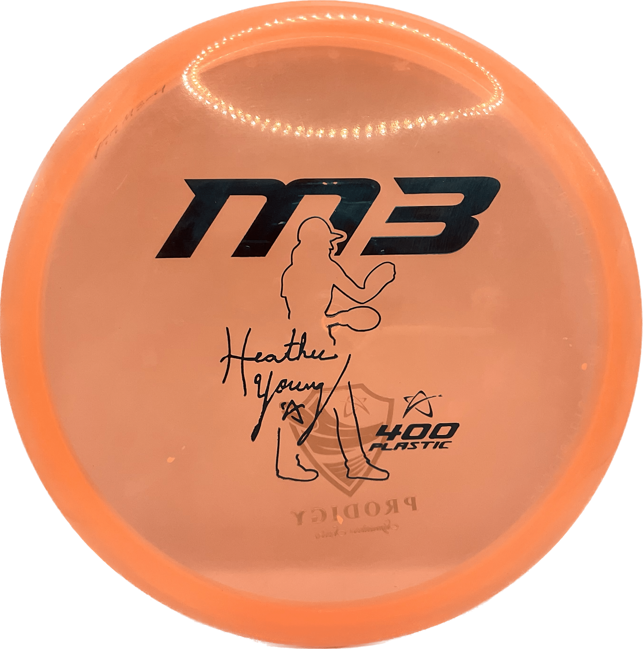 Overthrow Disc Golf Disc Prodigy M3, 400, 176-179, Peach, Black Matte