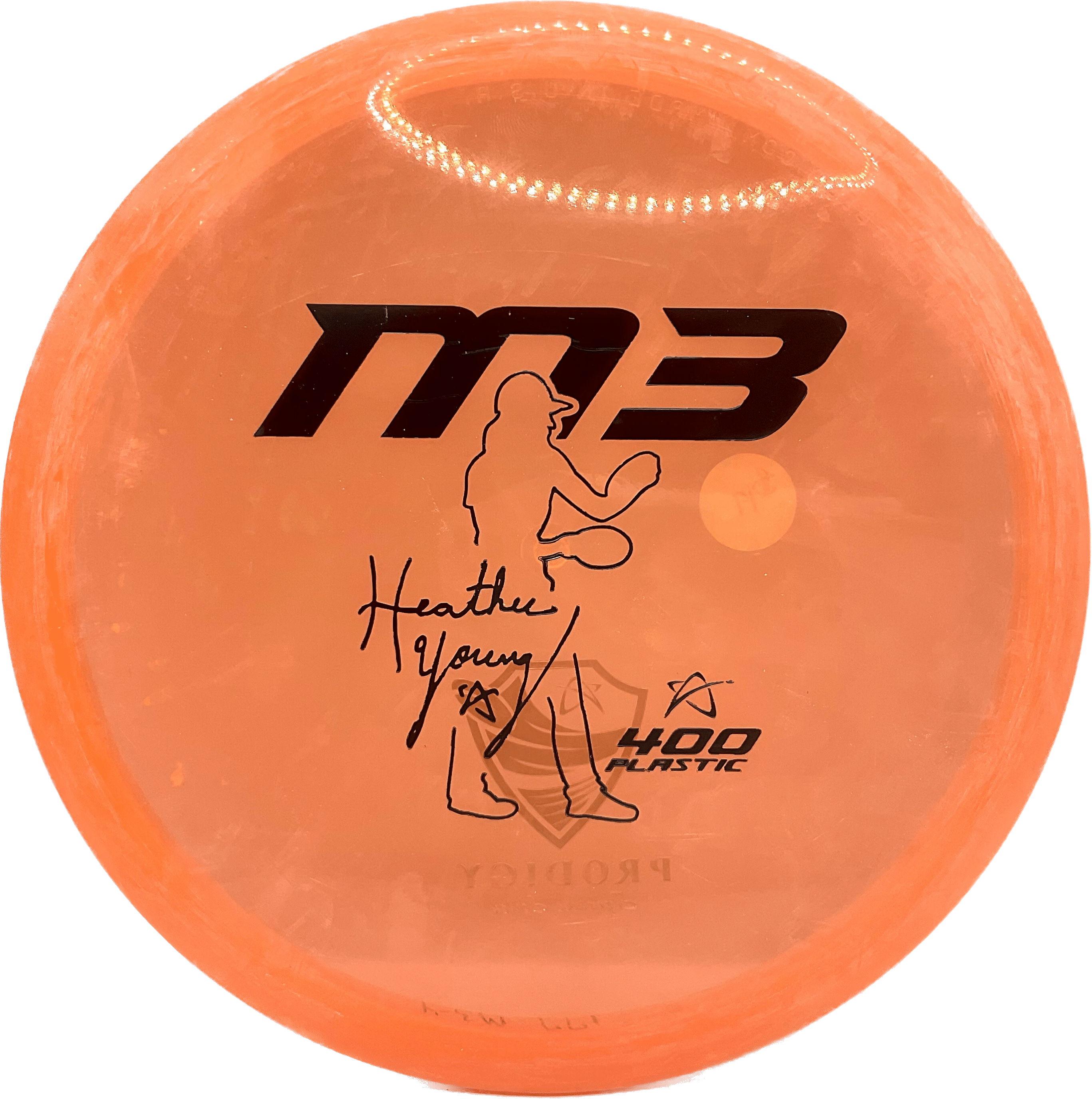 Overthrow Disc Golf Disc Prodigy M3, 400, 176+, Orange, Black Matte