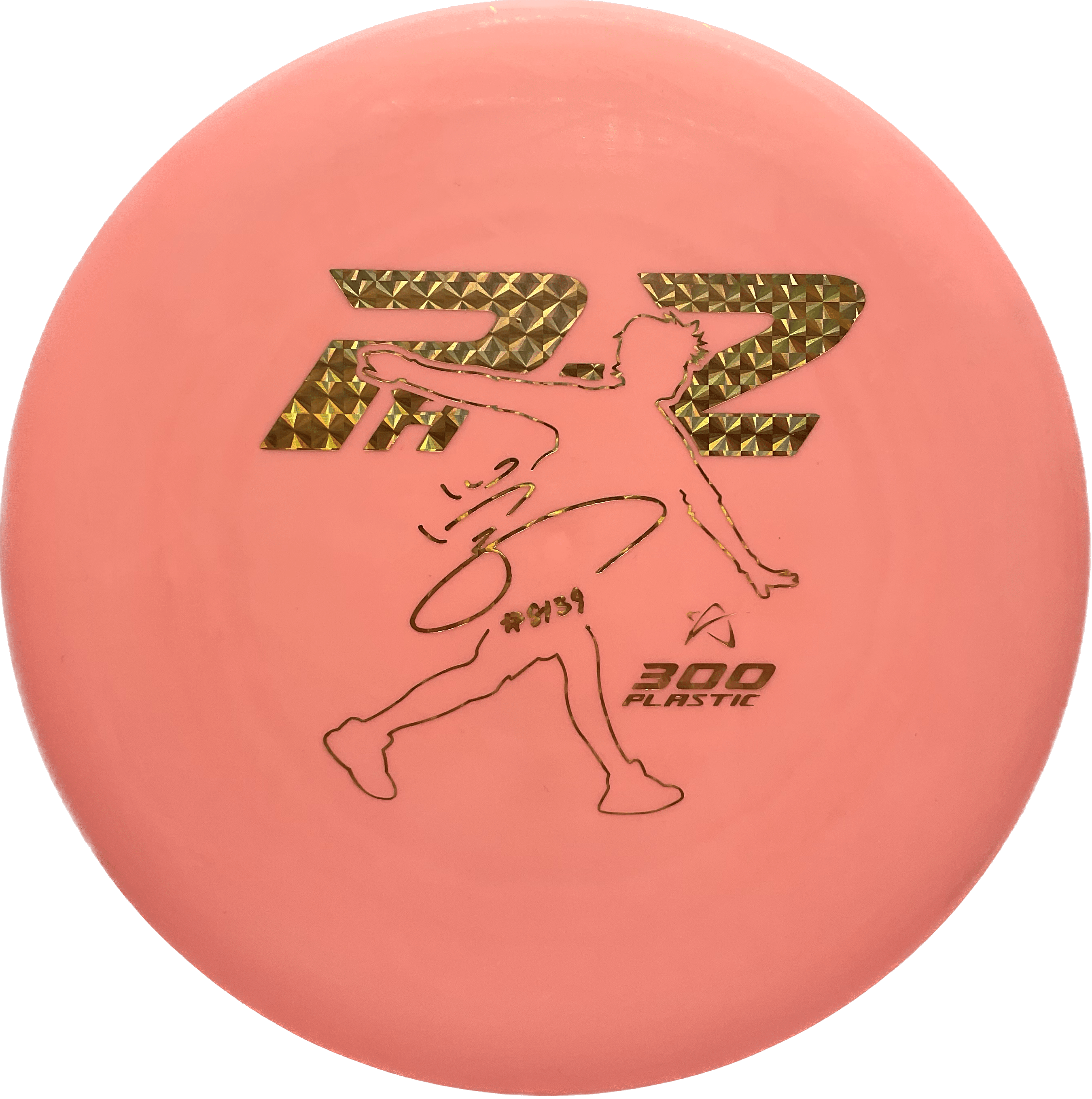 Overthrow Disc Golf Disc Prodigy PA-2, 300, 170-175, Pink, Gold Squares