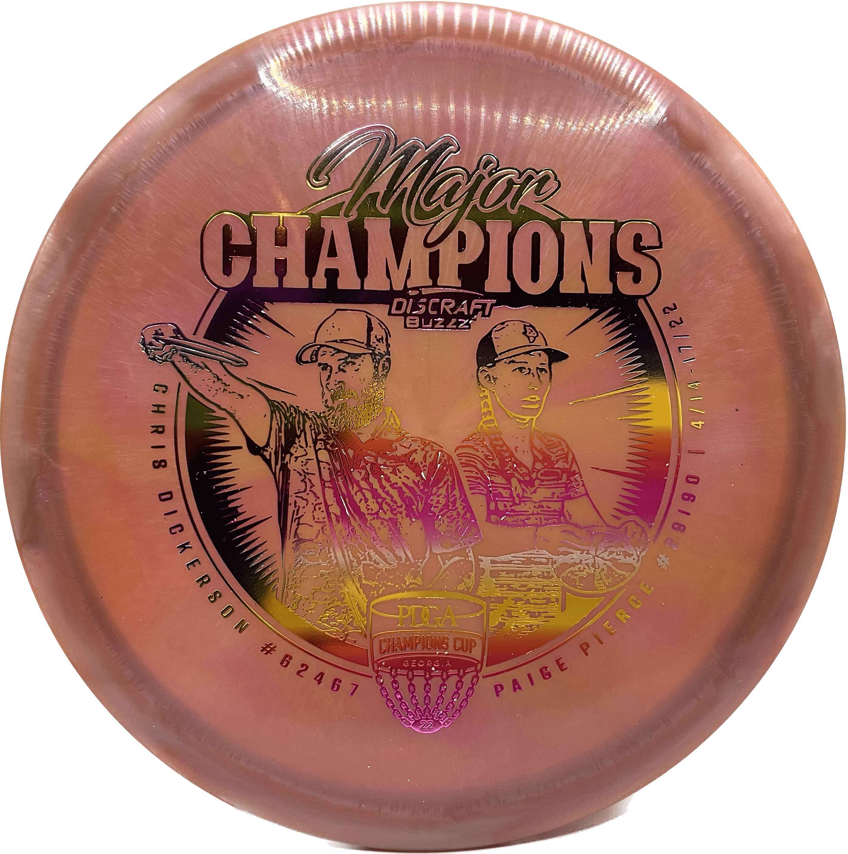 Overthrow Disc Golf Disc SB - 177+ - Pink Fade - Summer Sunset