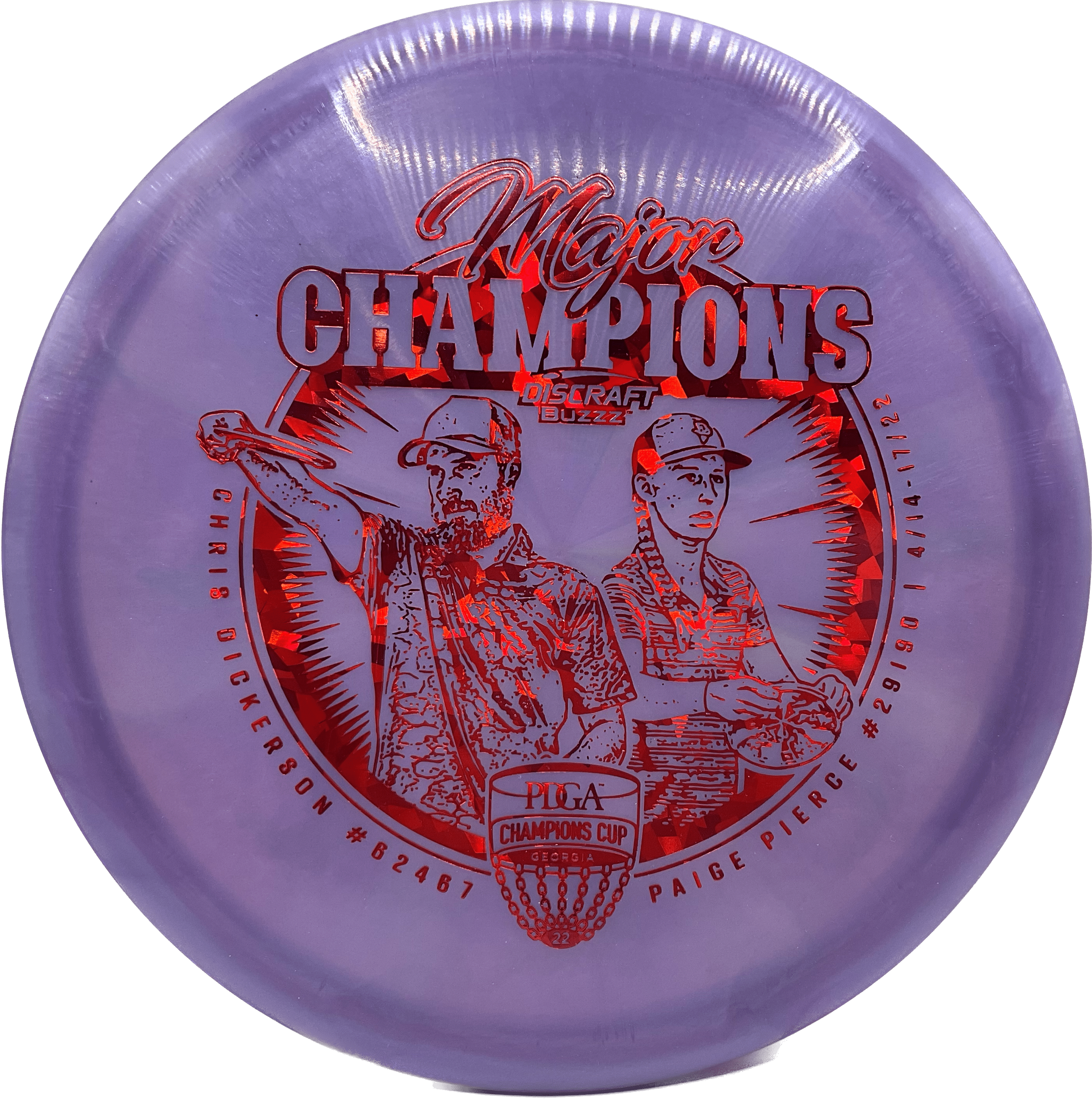 Overthrow Disc Golf Disc SB - 177+ - Purple - Red Shatter