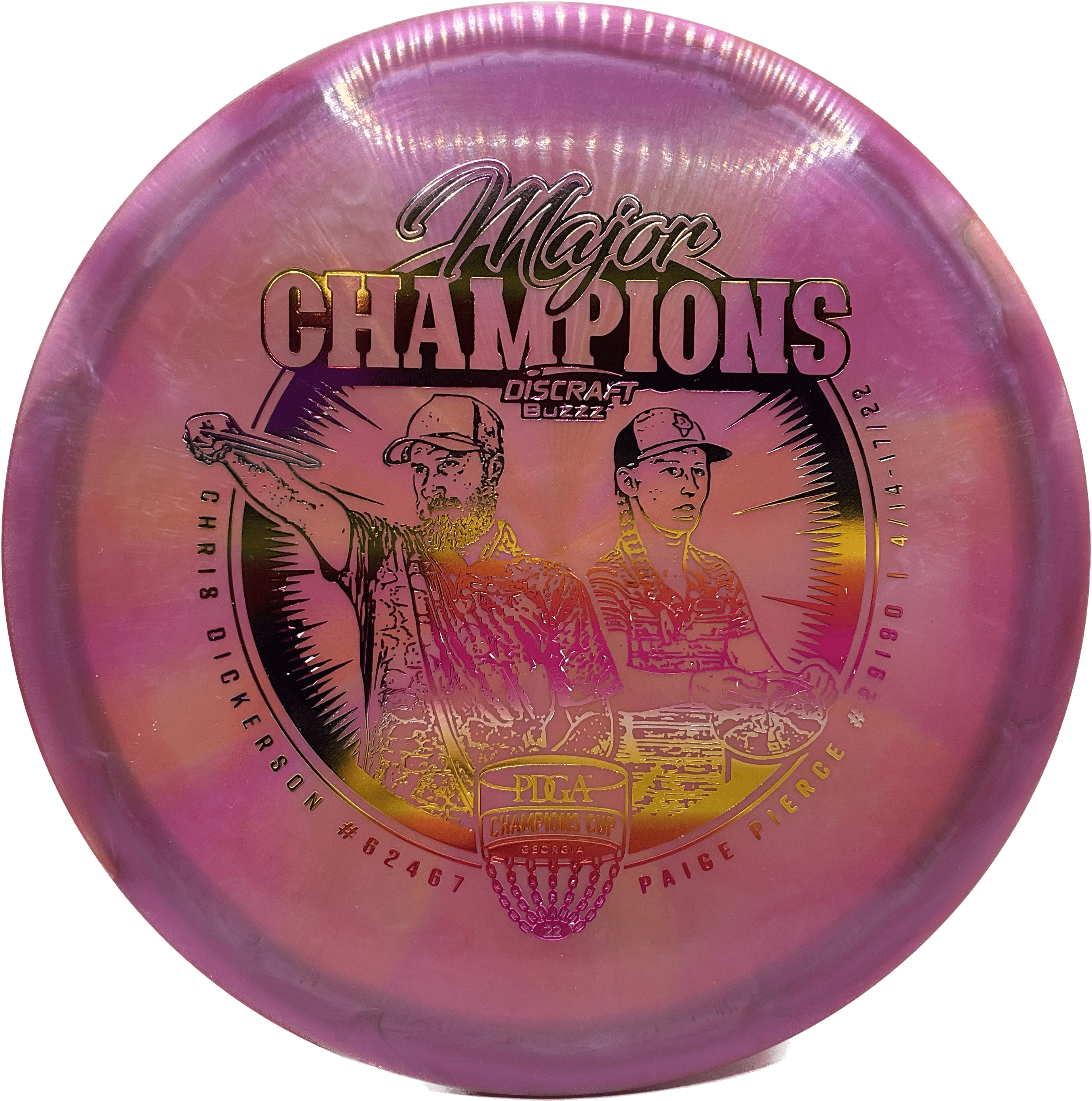 Overthrow Disc Golf Disc SB - 177+ - Purple - Summer Sunset