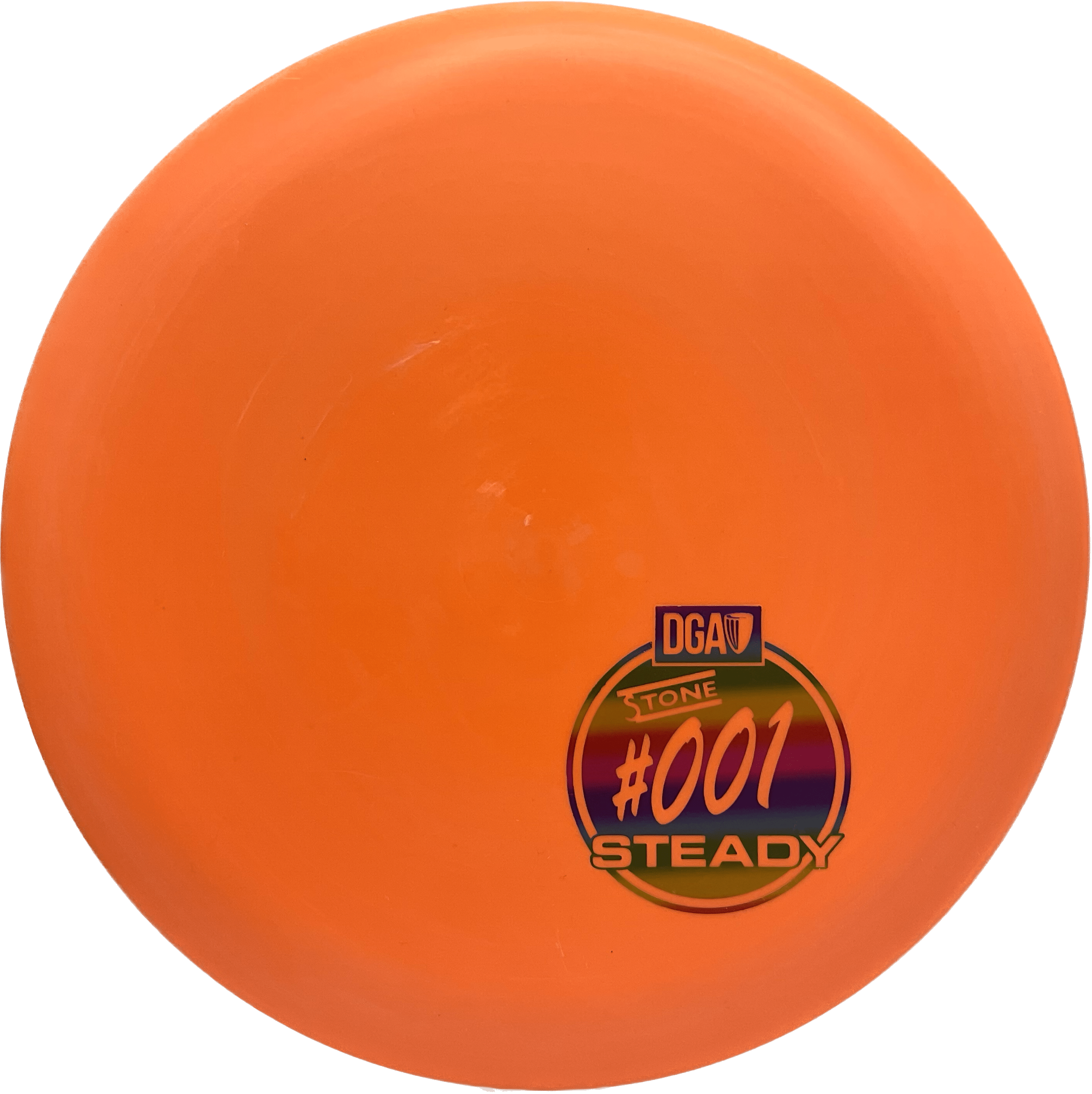 Overthrow Disc Golf Disc Stone - 170-172 - Orange - Rainbow Metallic