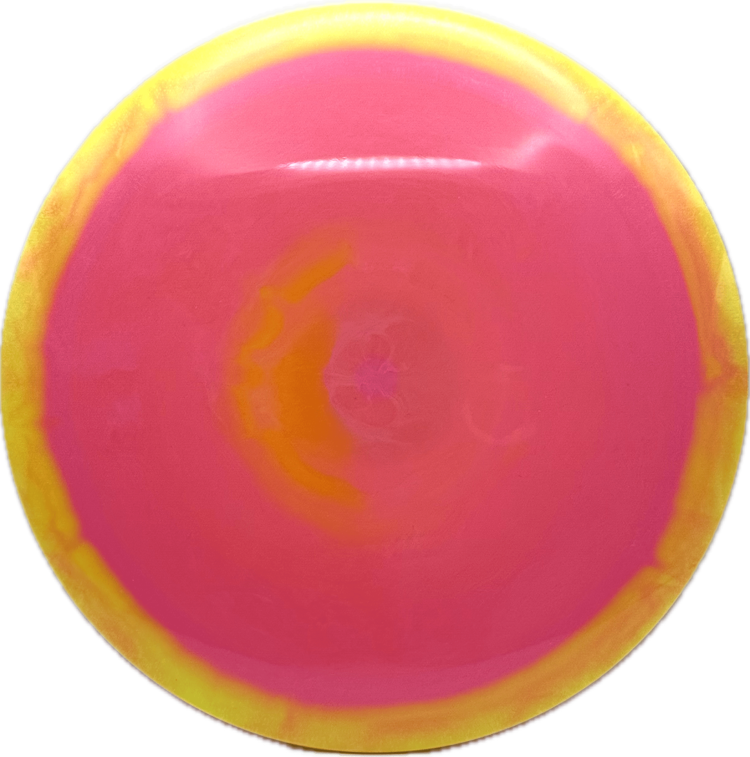 Overthrow Disc Golf Disc TechDisc Distance Driver, Innova Destroyer, Pink/Orange/Yellow