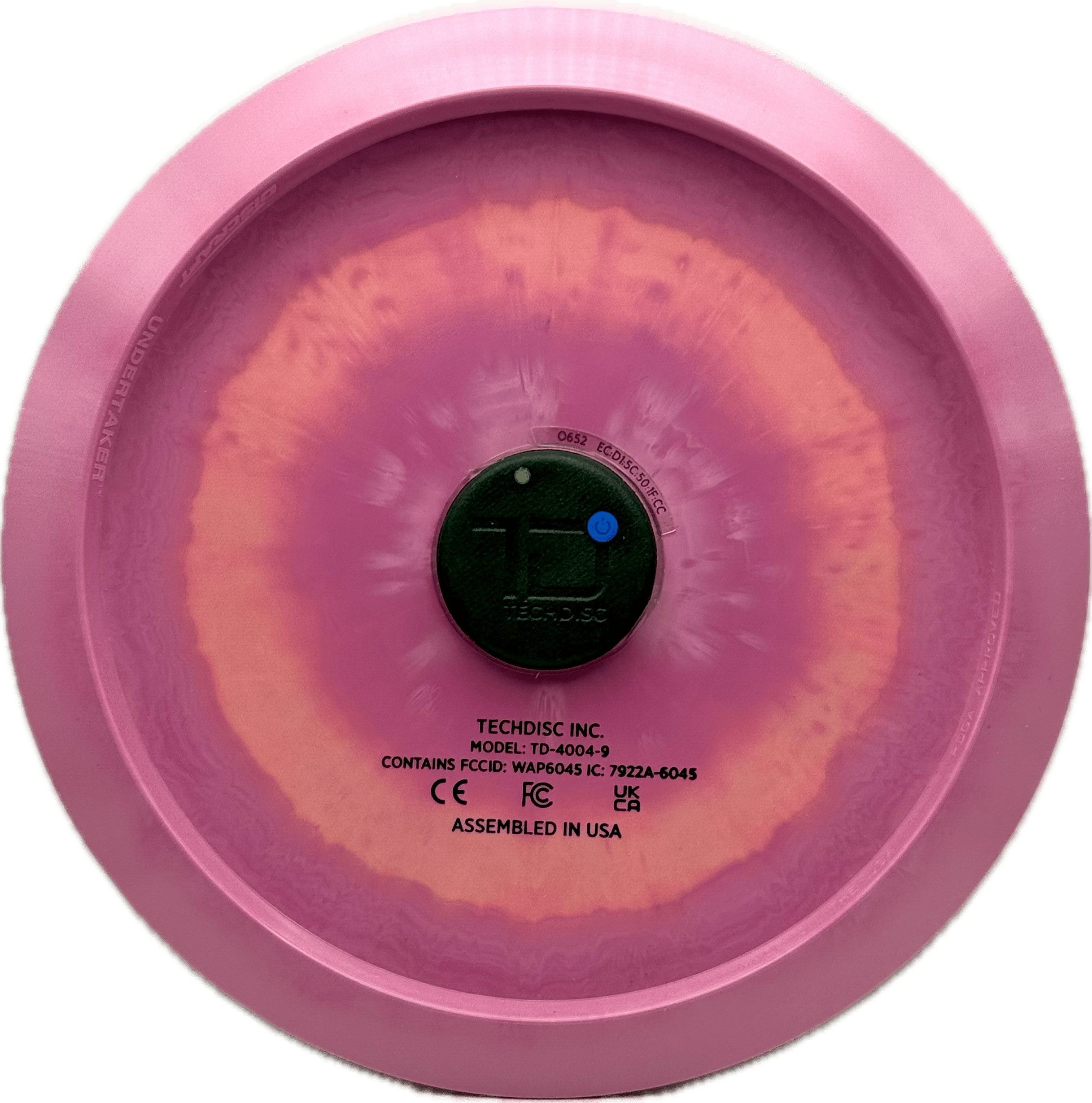 Overthrow Disc Golf Disc TechDisc Fairway Driver, Discraft Undertaker, Pink Fade