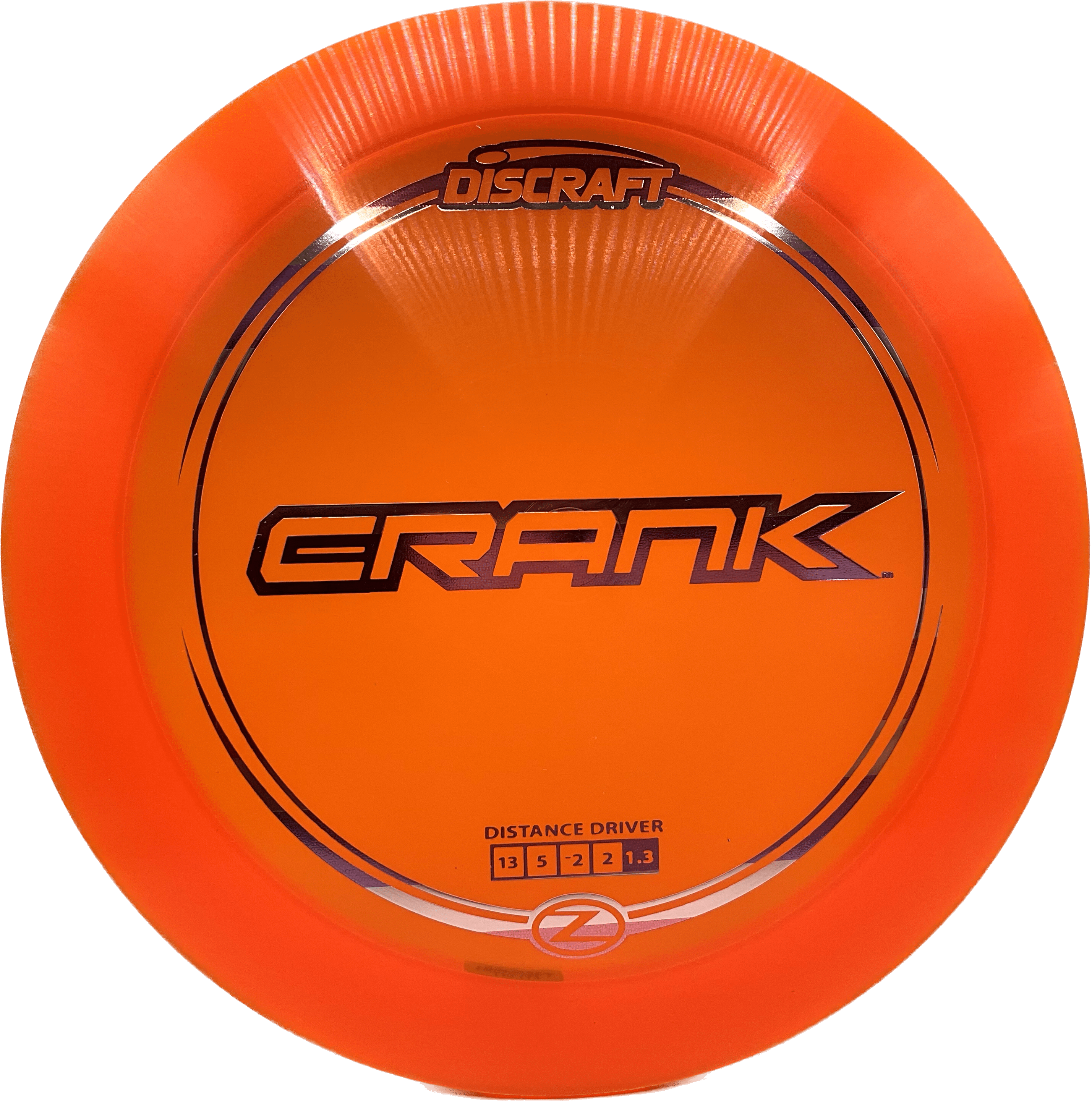 Overthrow Disc Golf Disc Z - 173-174 - Bright Orange - Pastel Flag