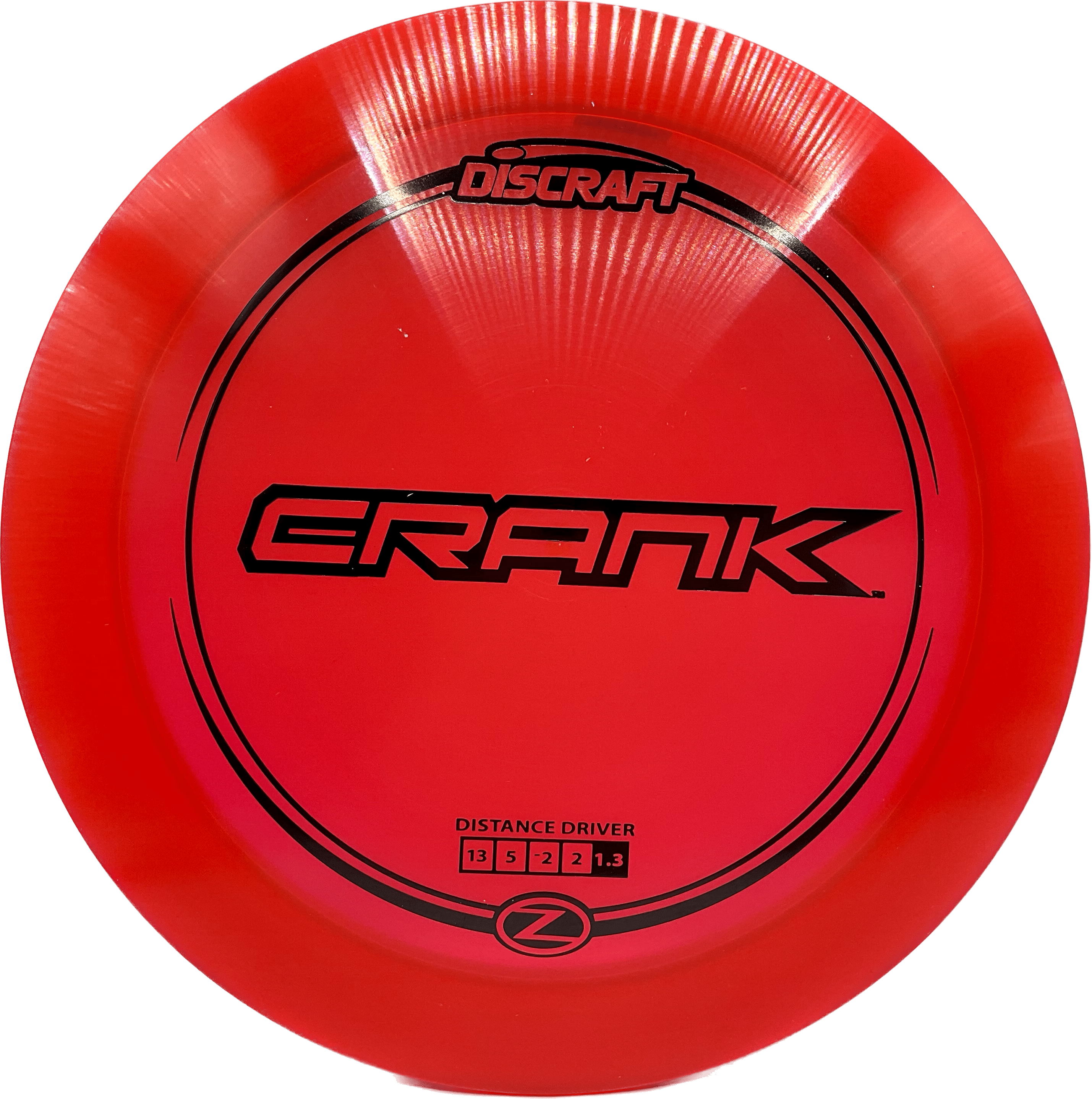 Overthrow Disc Golf Disc Z - 173-174 - Cherry Red - Black Matte