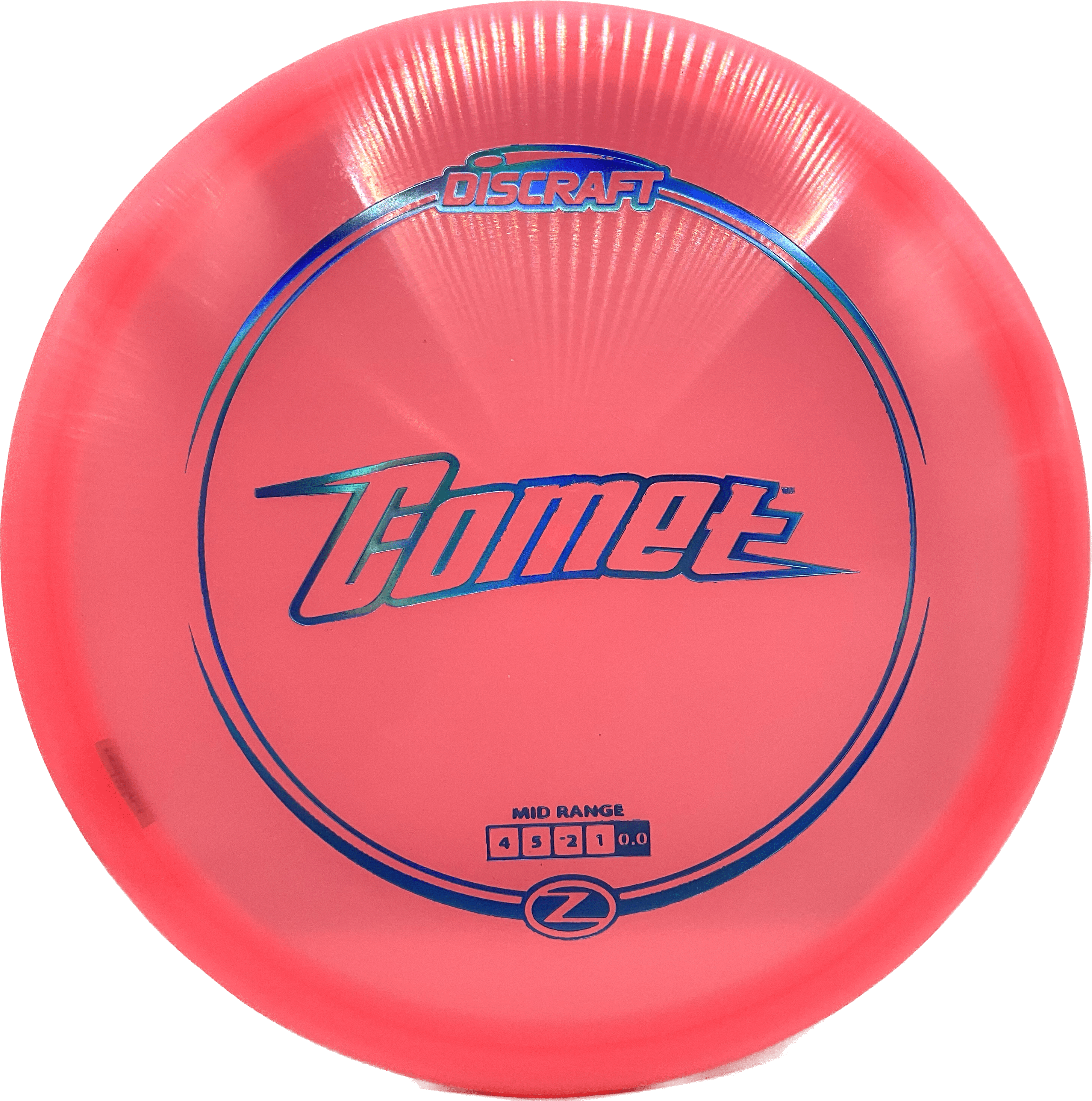 Overthrow Disc Golf Disc Z - 177+ - Pink - Blue Metallic