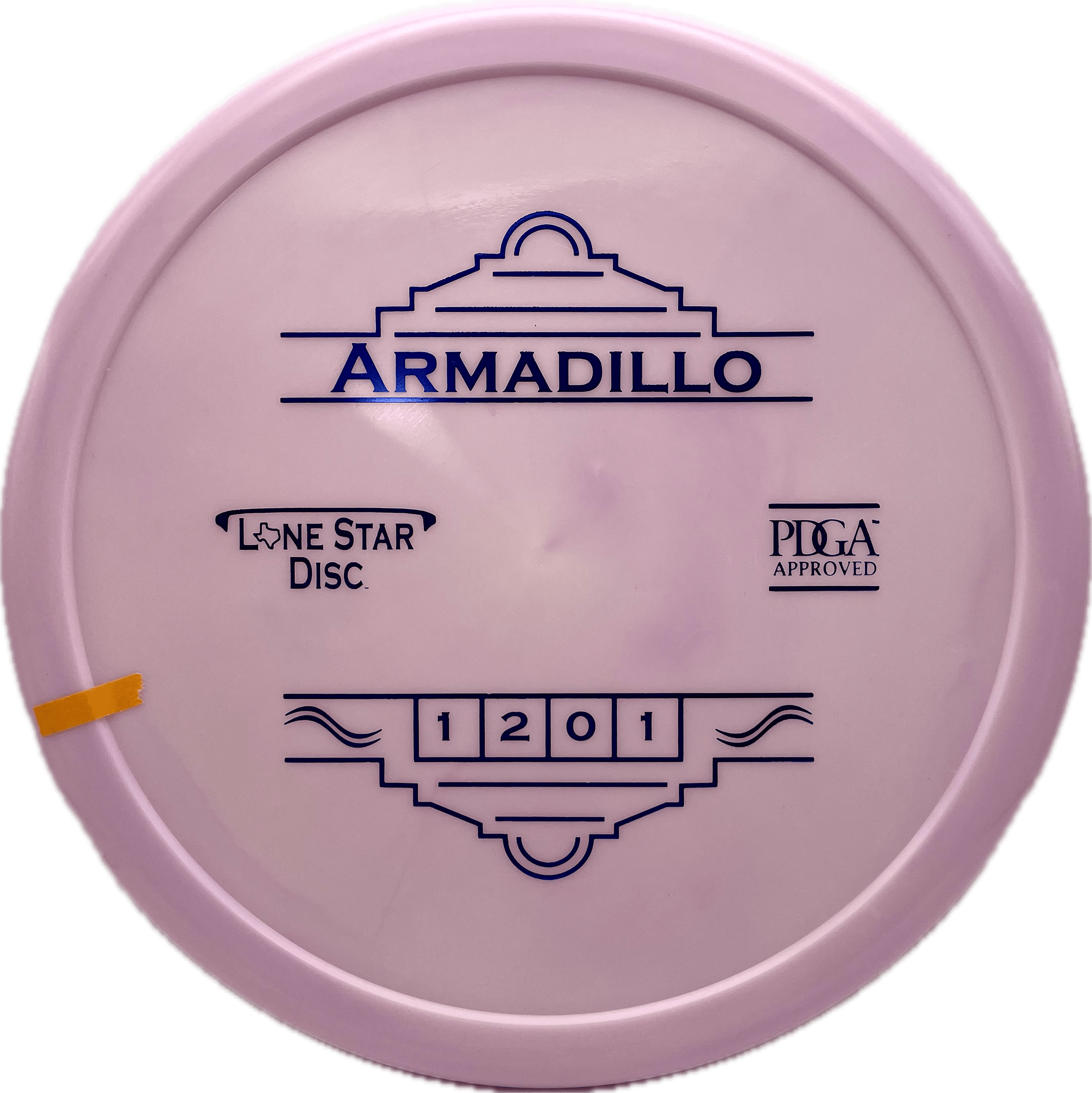 Thought Space Athletics Disc Lone Star Armadillo, Alpha, 176, Lavender, Blue Metallic