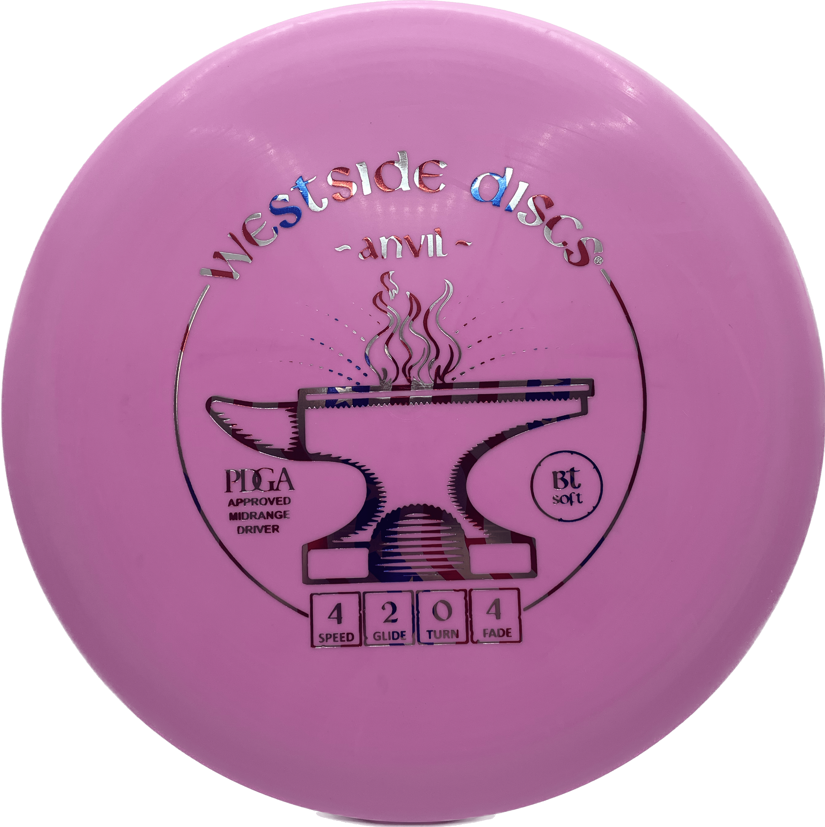 Trilogy Disc BT Soft - 171-176 - Pink - American Flag Westside BT Soft Anvil